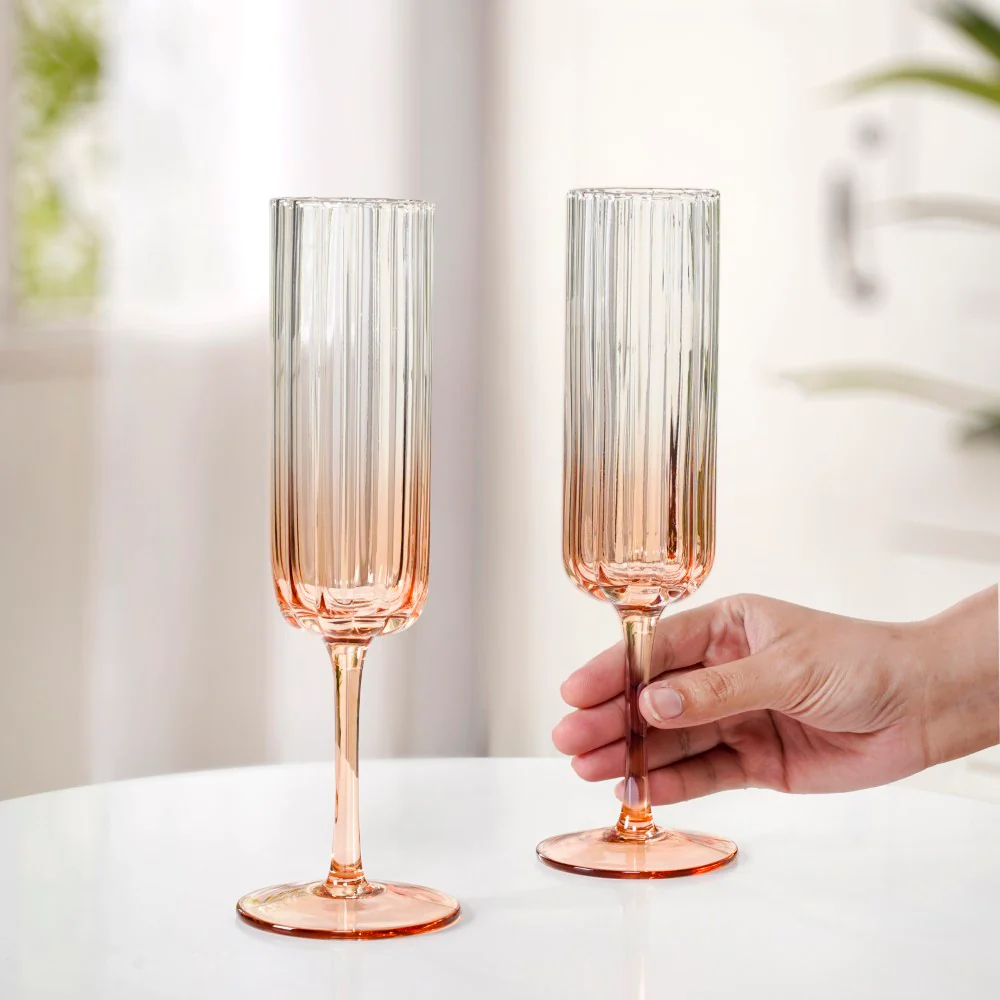 Lumos Champagne Glass Set Of 2 210ml - Image 3