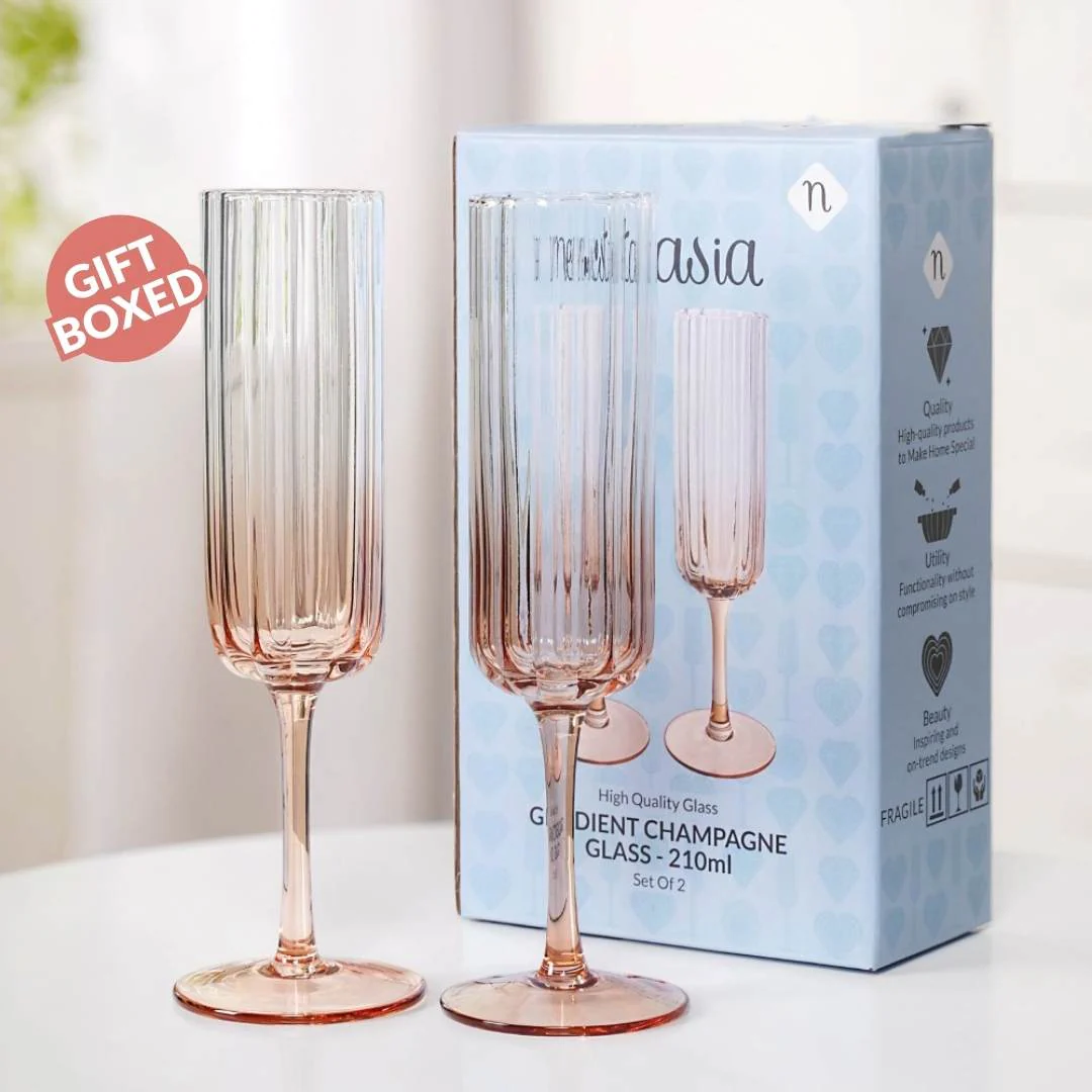 Lumos Champagne Glass Set Of 2 210ml - Image 7