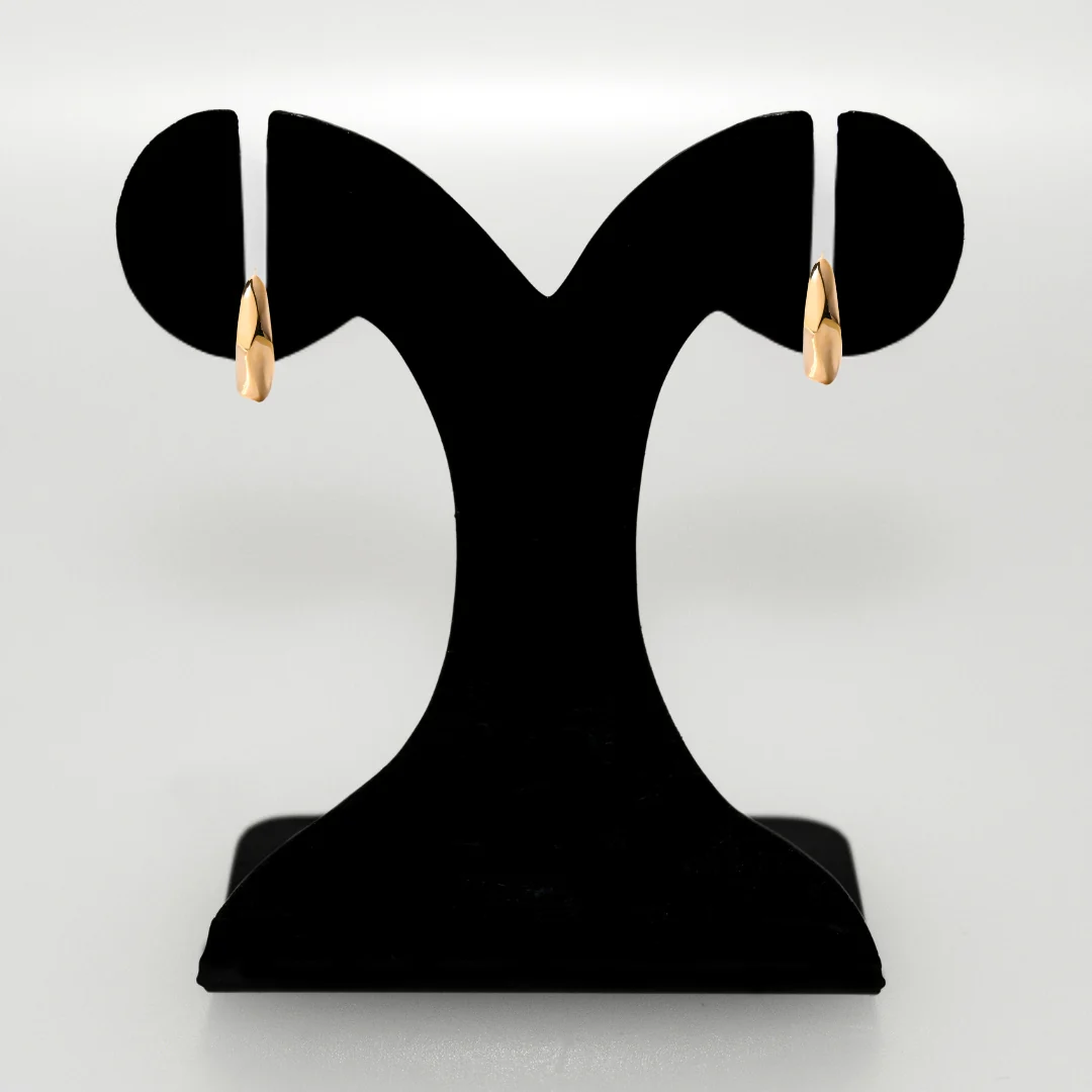 Lunar Cycle Gold Hoop Earrings - Image 6