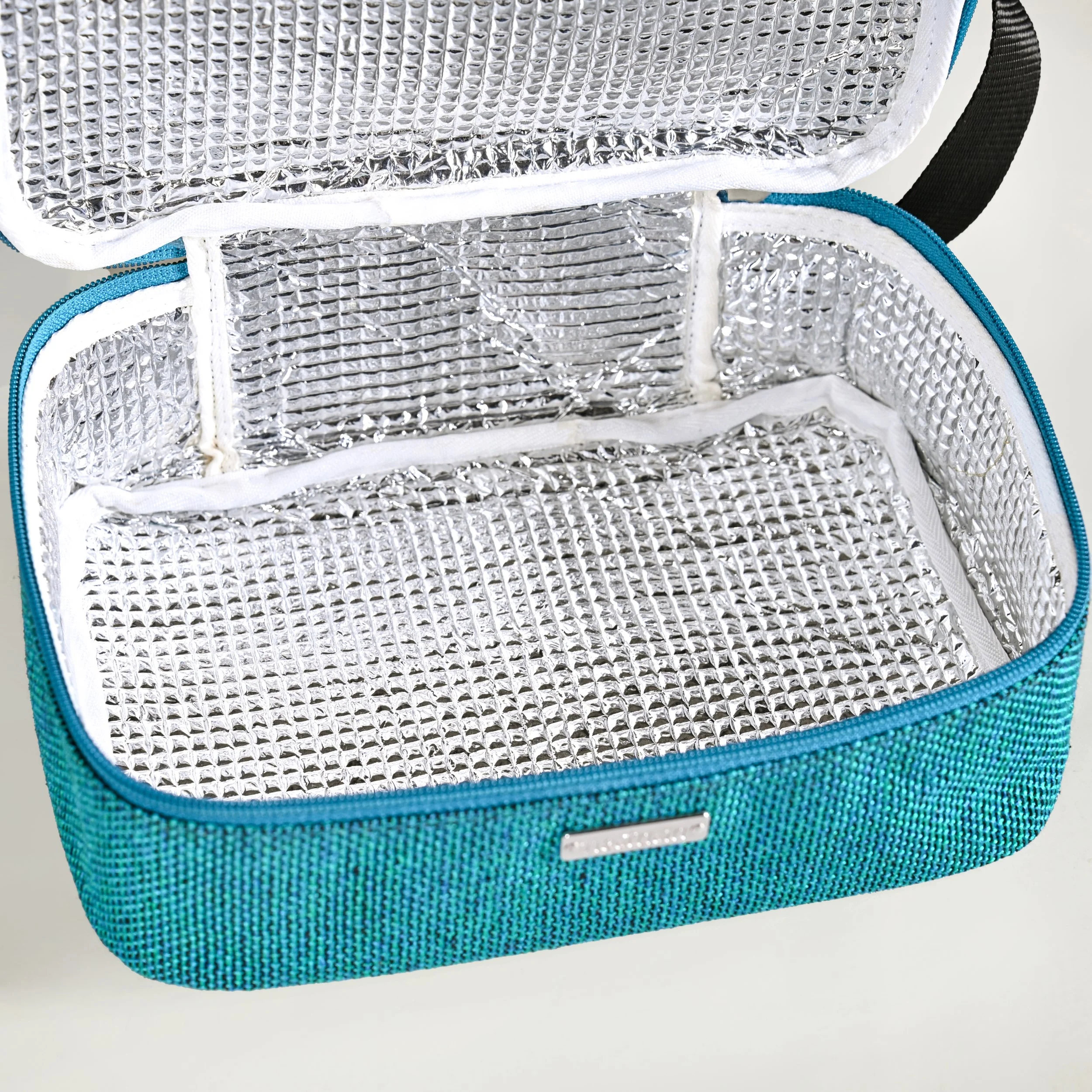 Lunchmate Double Compartment Insulated Lunch Bag Teal - Image 7