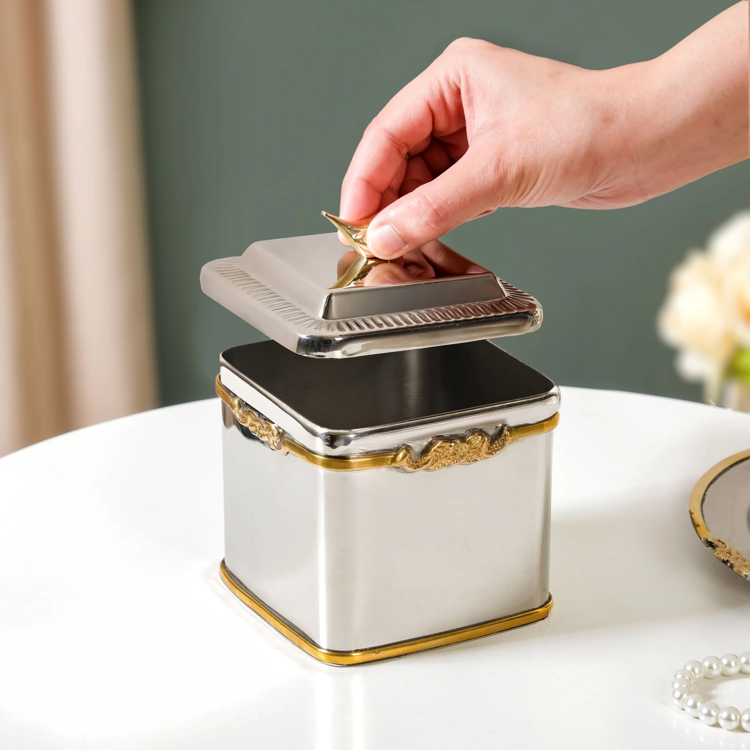 Luxe Bird Decorative Jar - Image 3