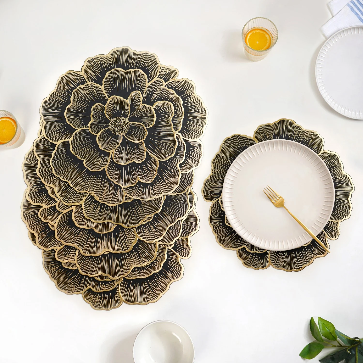Luxe Bloom Radiance Table Mat Set Of 6 - Image 2