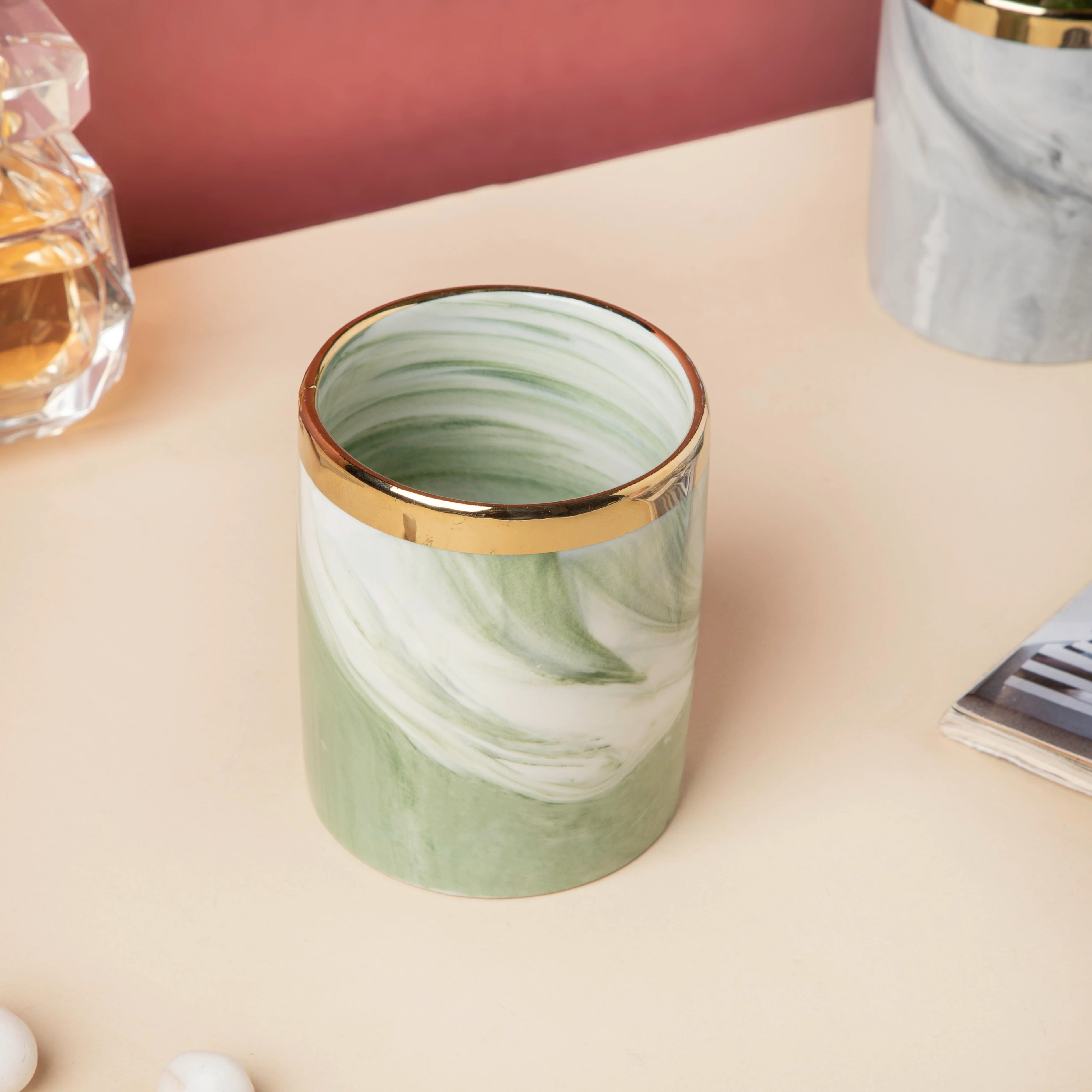 Luxe Ceramic Tumbler Green - Image 4