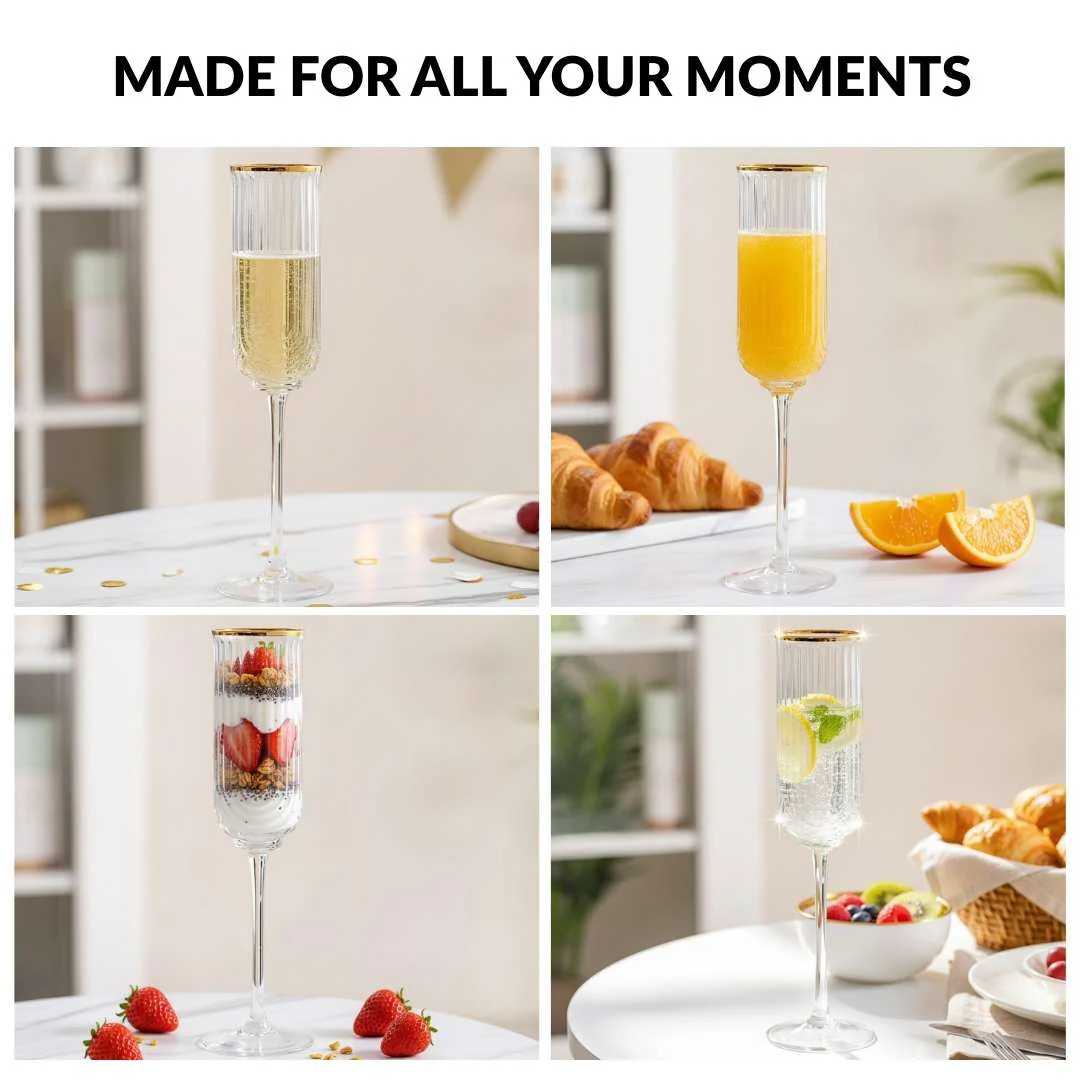 Luxe Champagne Glass Set Of 2 240ml - Image 7