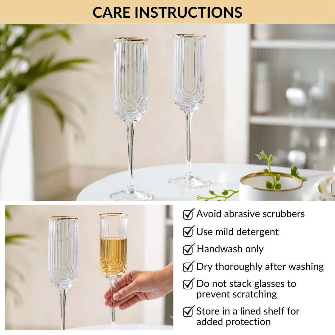 Luxe Champagne Glass Set Of 2 240ml - Image 9