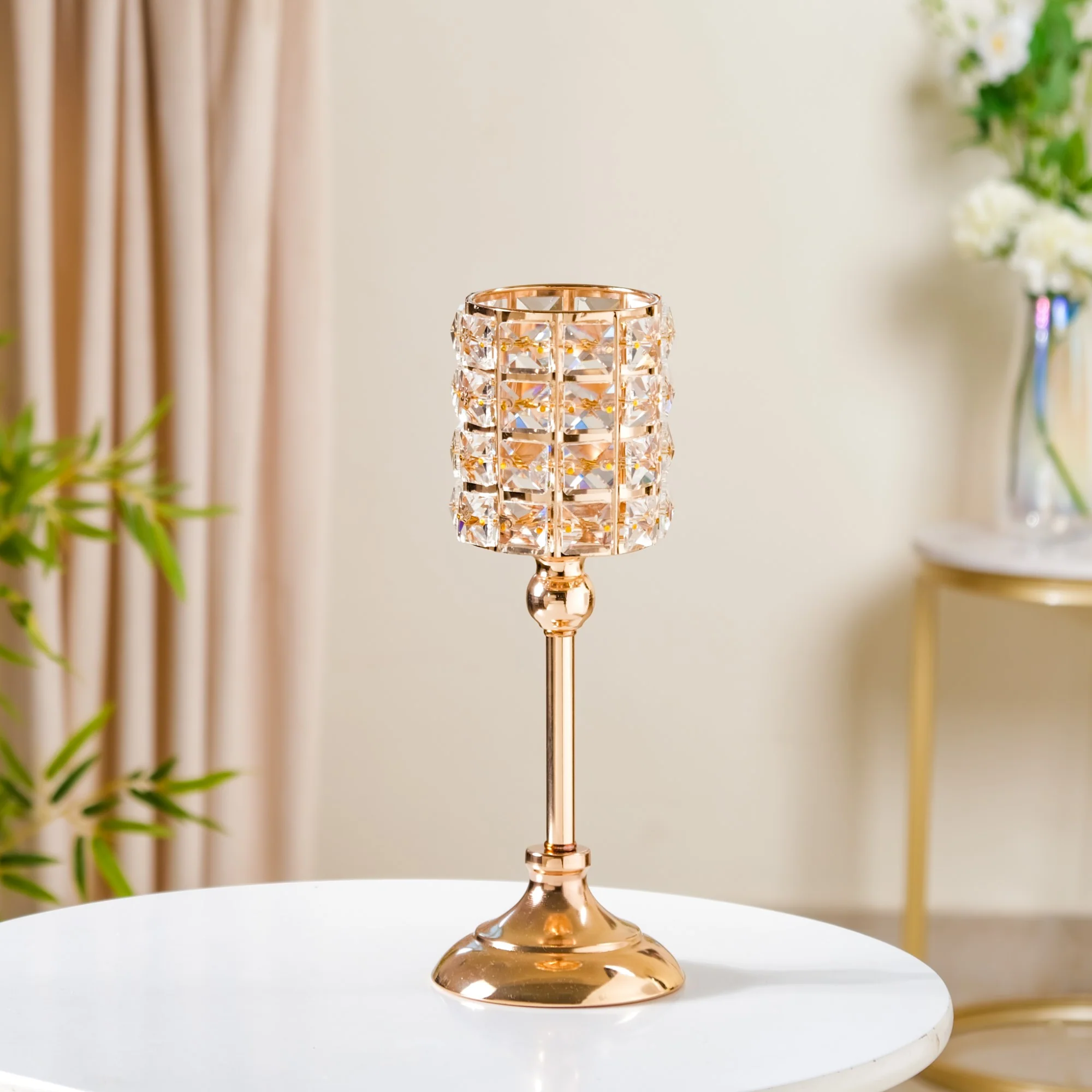 Luxe Crystal Votive Candle Holder Stand Large