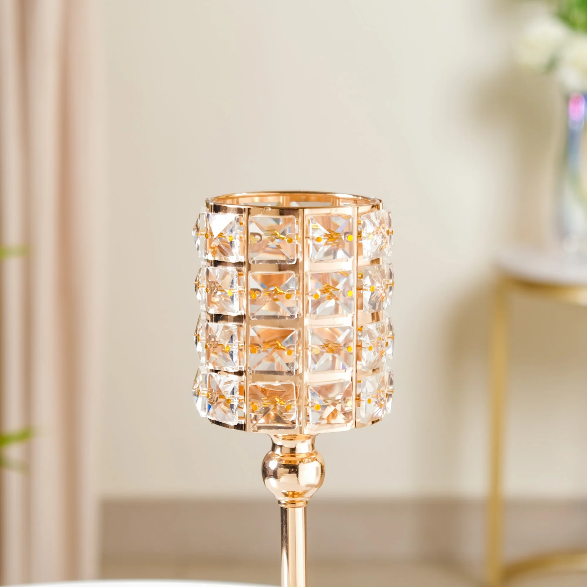 Luxe Crystal Votive Candle Holder Stand Medium - Image 4