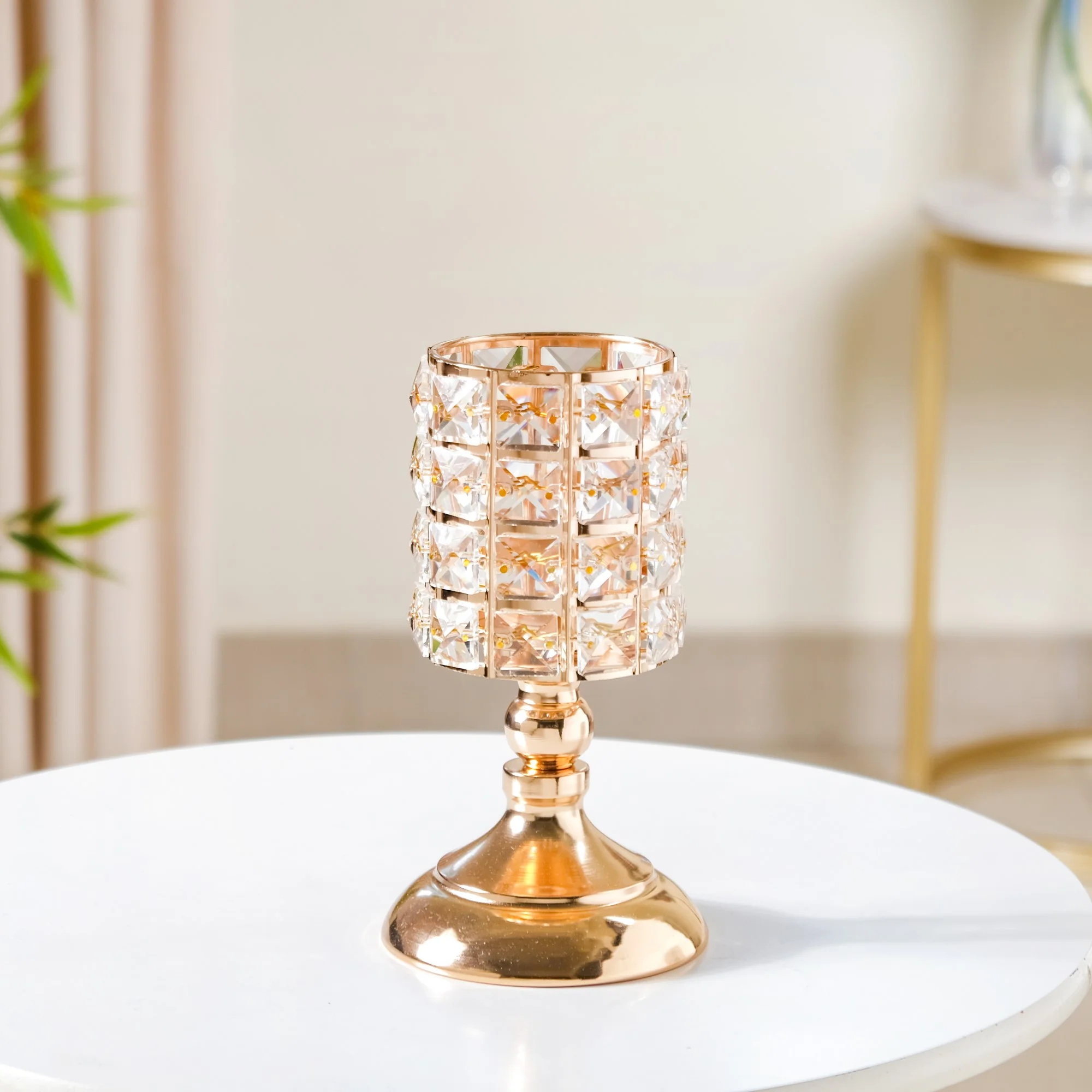 Luxe Crystal Votive Candle Holder Stand Small
