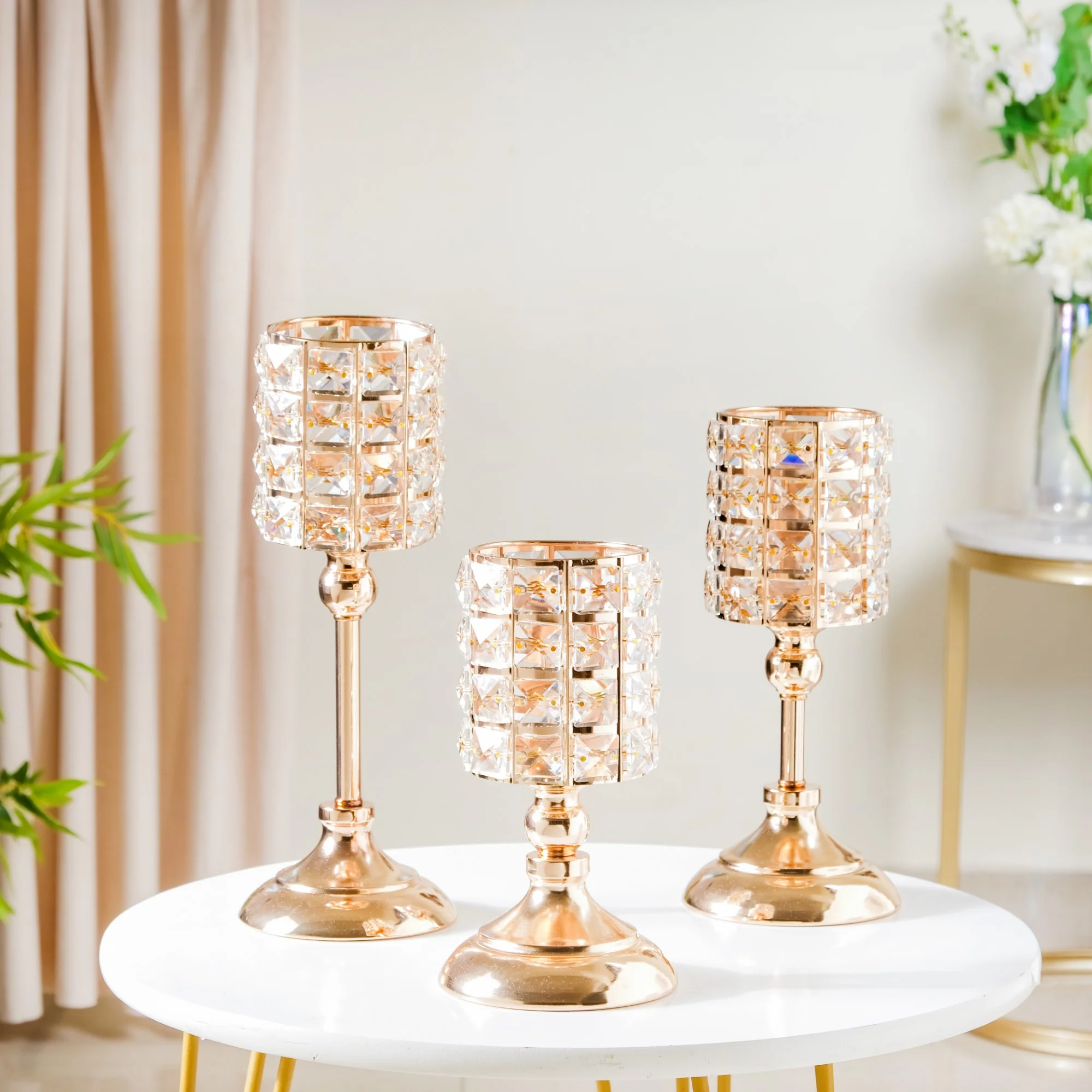Luxe Crystal Votive Candle Holder Stand Small - Image 9