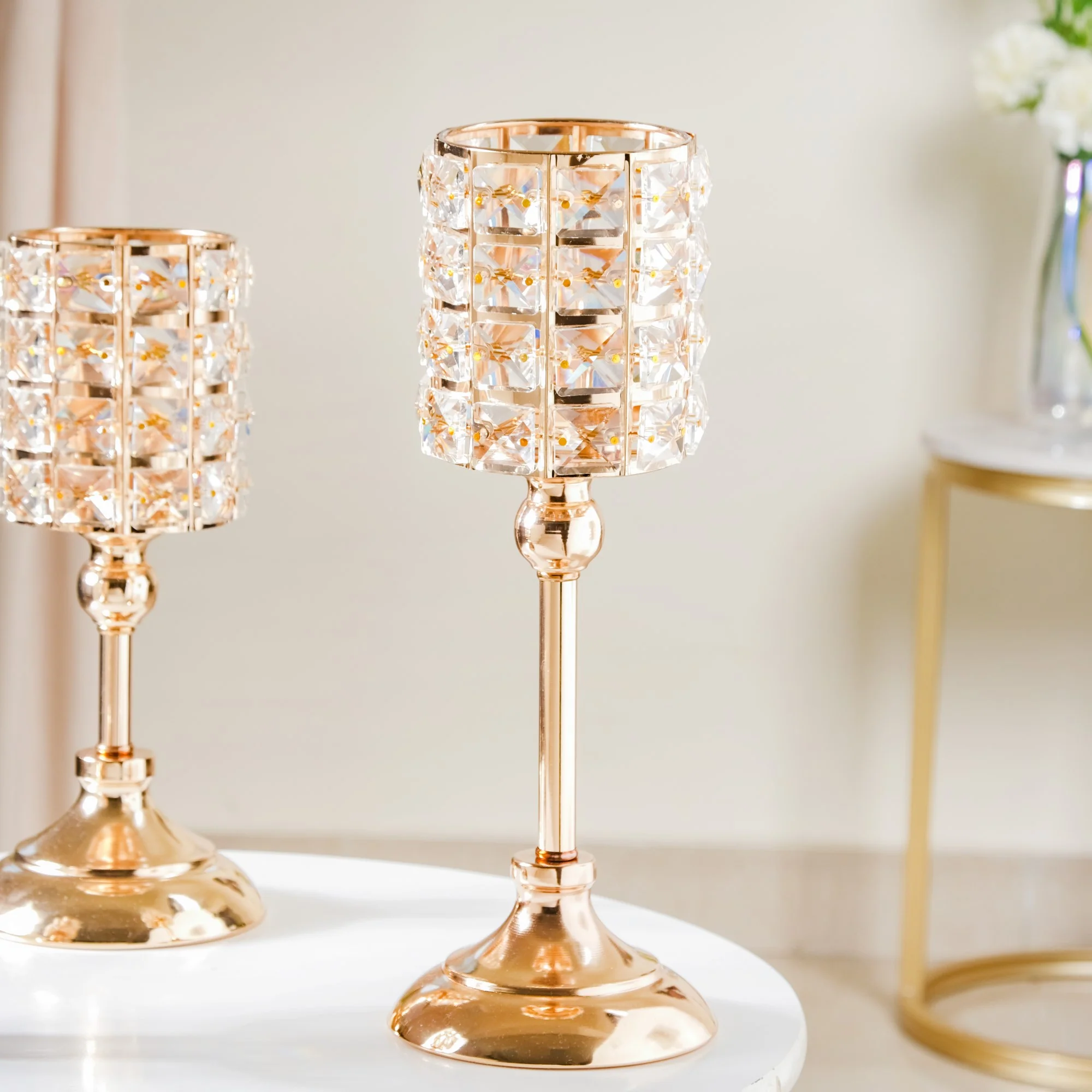 Luxe Crystal Votive Candle Stand Set Of 3 - Image 6