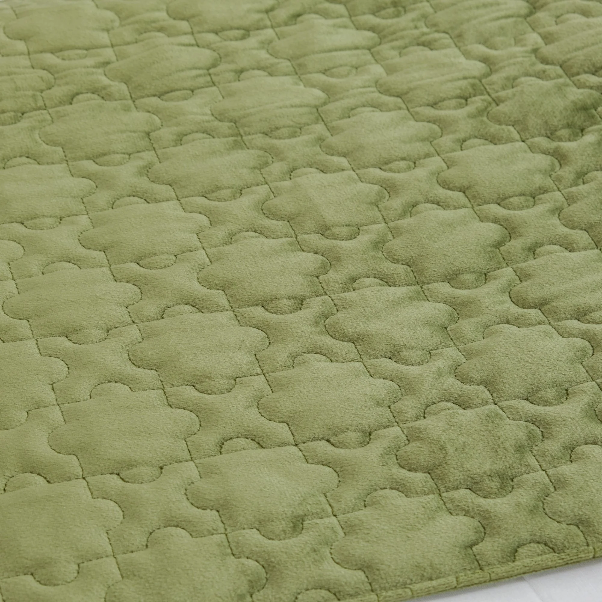 Luxe Cushion Cover & Runner Set Of 3 Green - Image 6