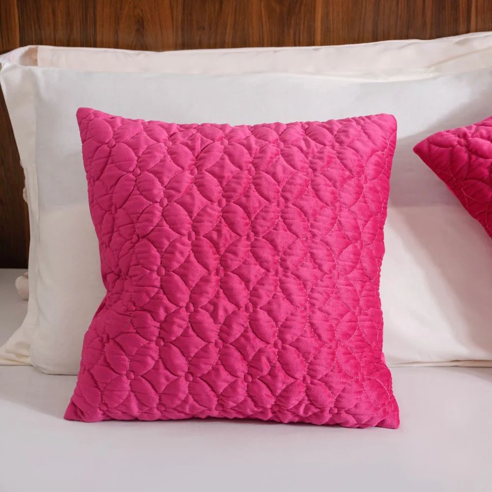 Luxe Cushion Cover & Runner Set Of 3 Magenta - Image 5