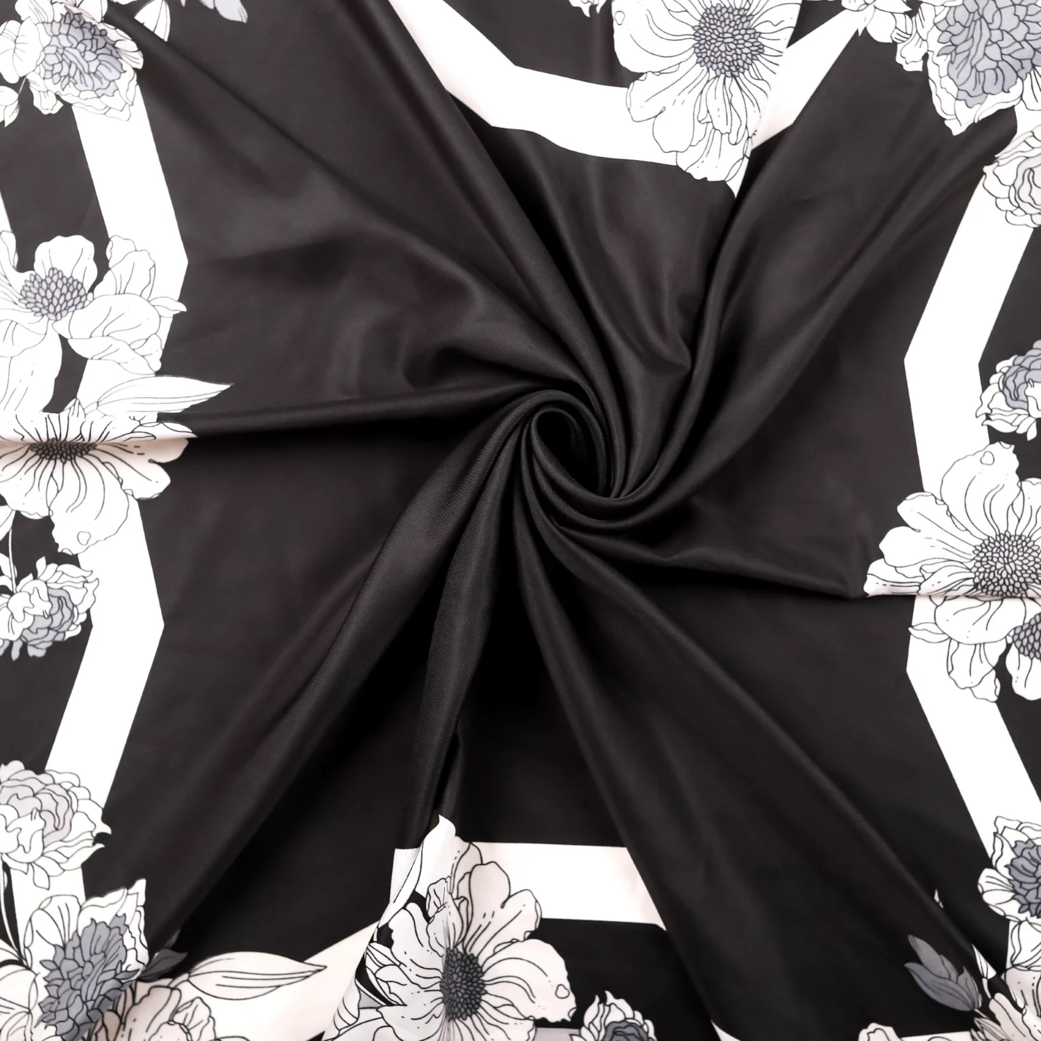 Luxe Floral Square Scarf - Image 7
