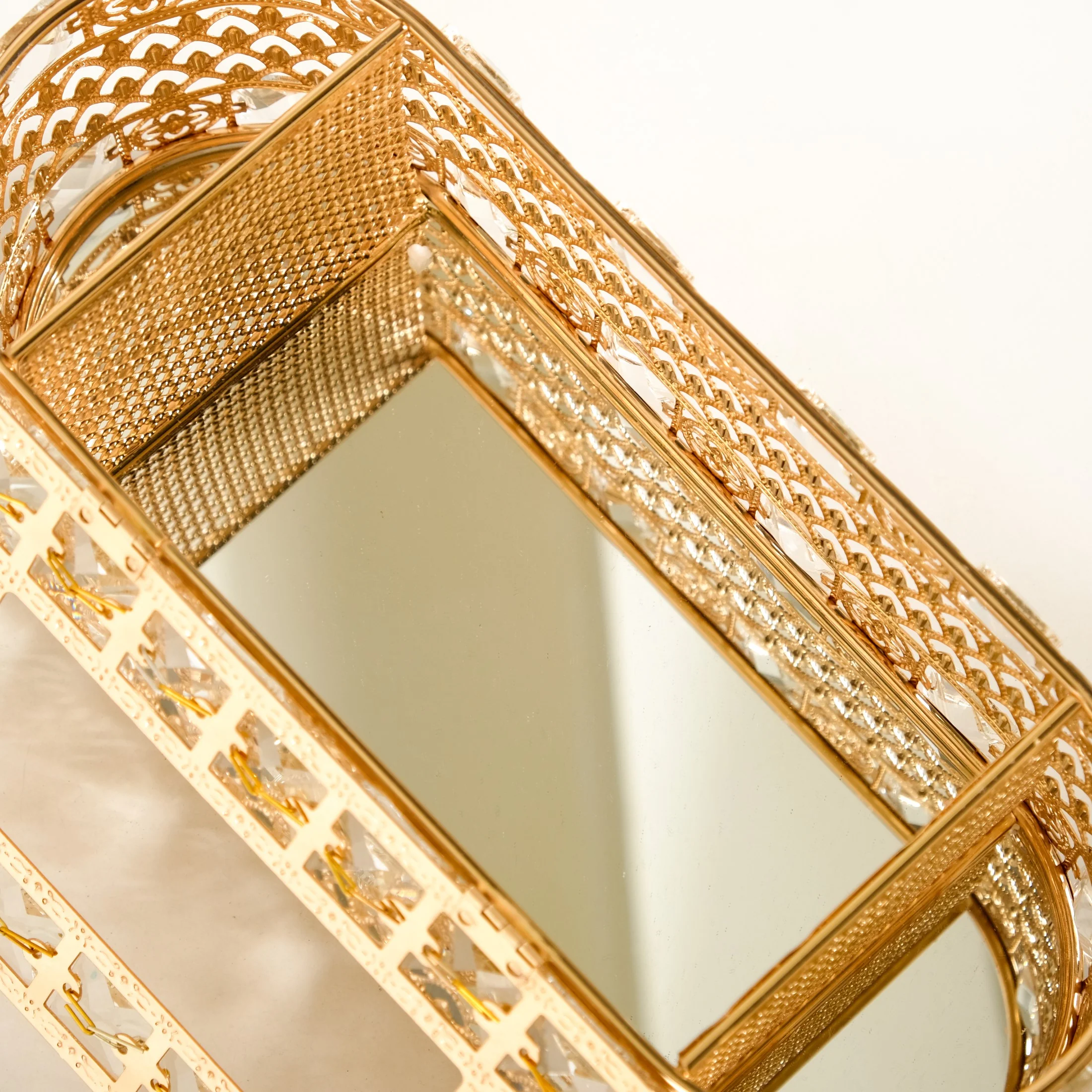 Luxe Gold Tissue Box With Compartments - Image 5