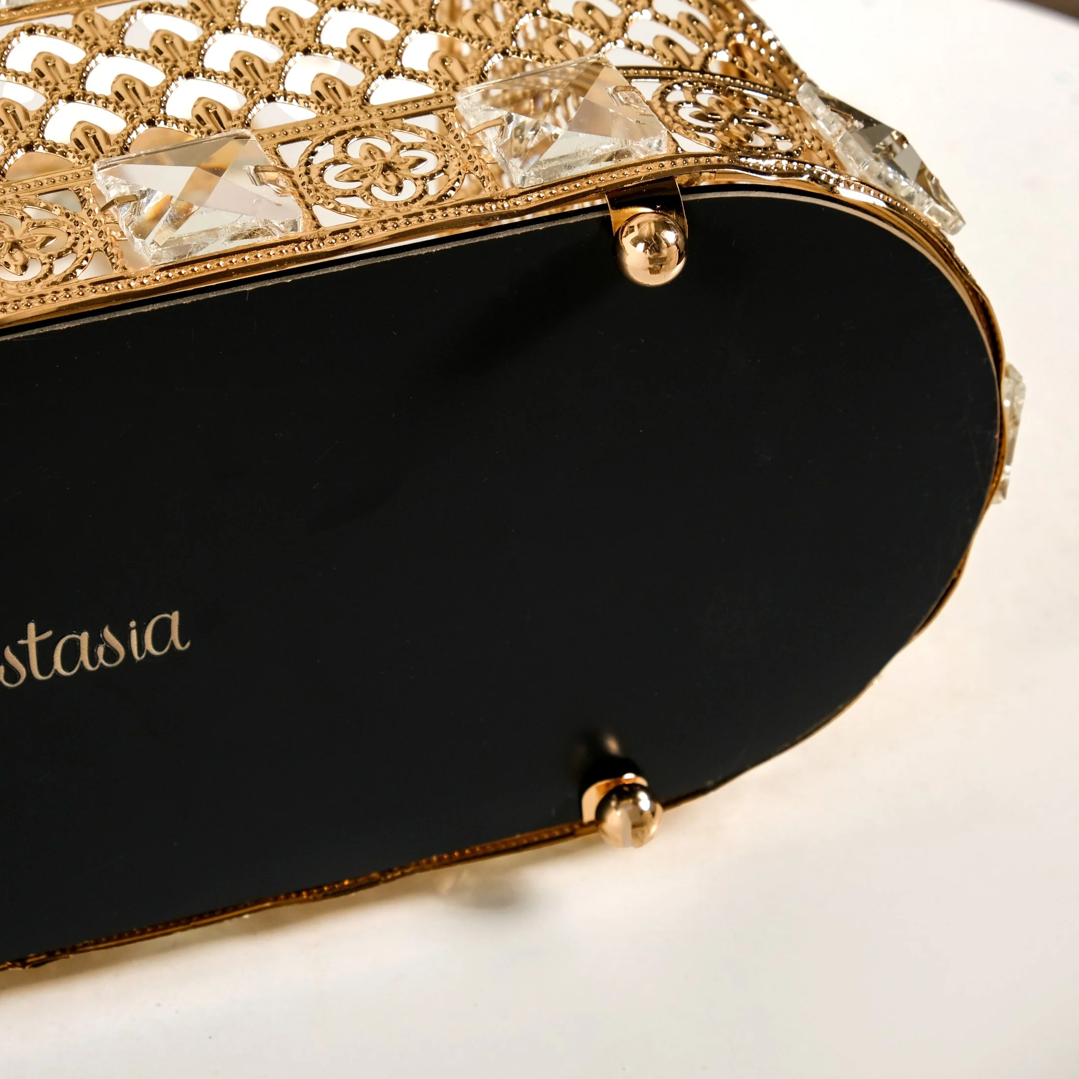 Luxe Gold Tissue Box With Compartments - Image 6