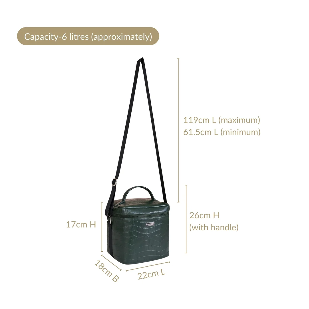 Luxe Insulated Lunch Bag Green - Image 3