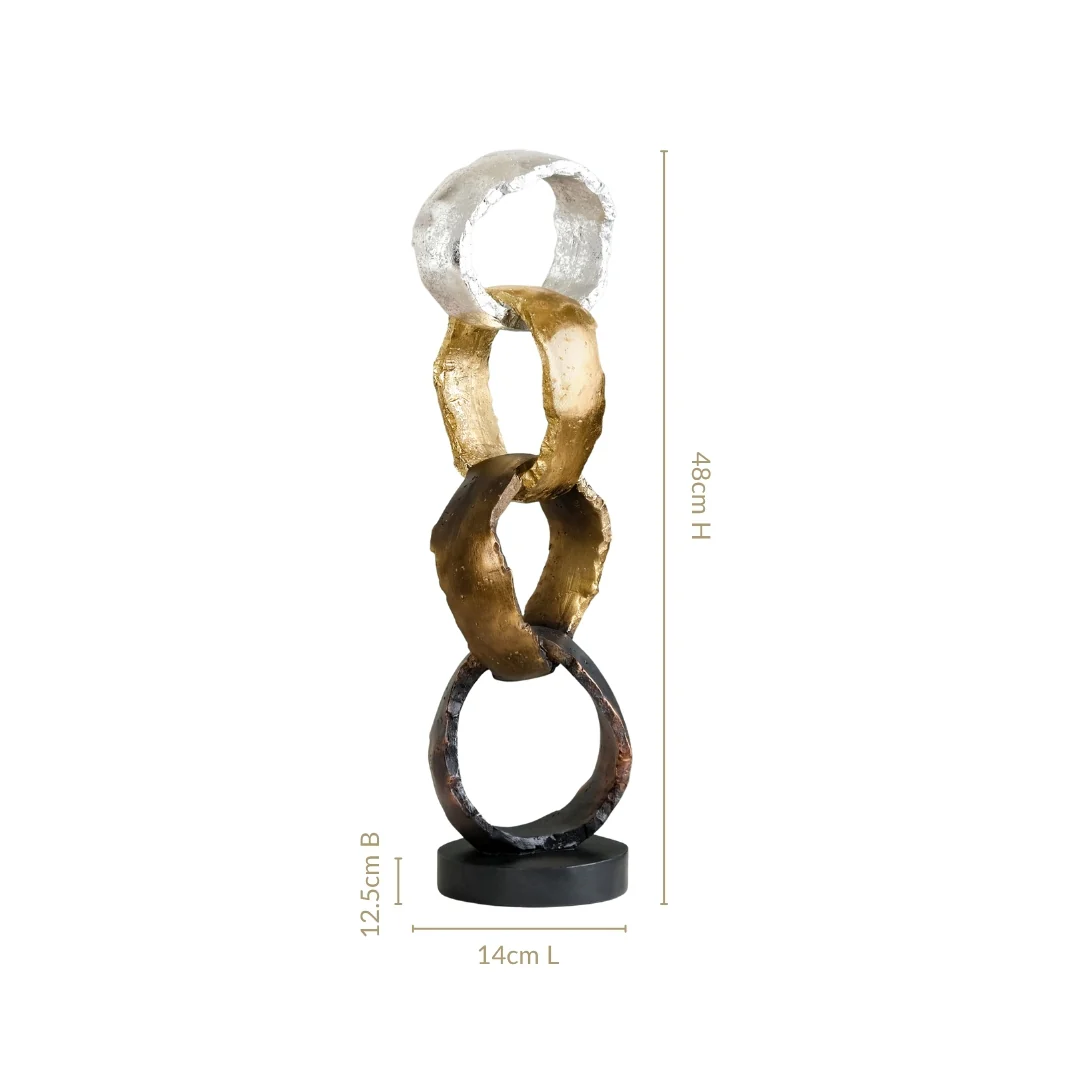 Luxe Linked Hoops Decor - Image 3