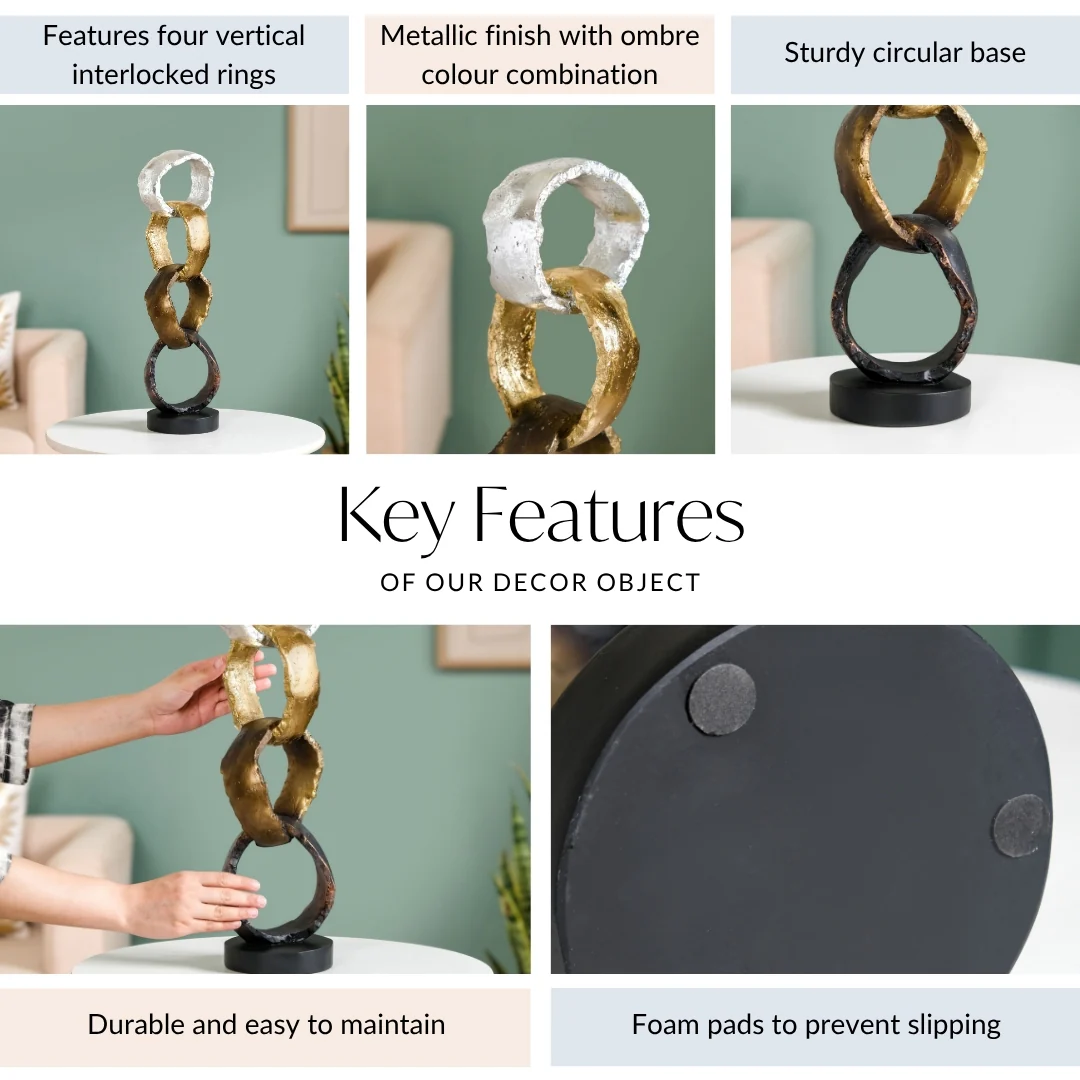 Luxe Linked Hoops Decor - Image 4