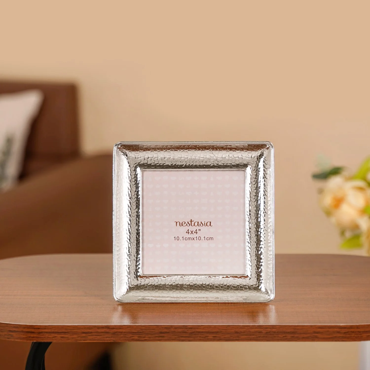 Luxe Silver Bevelled Photo Frame Small 10x10cm