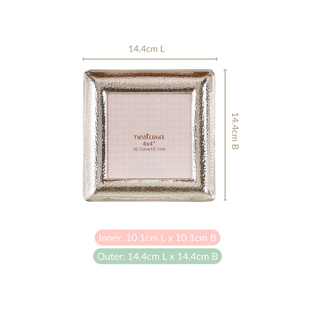 Luxe Silver Bevelled Photo Frame Small 10x10cm - Image 4
