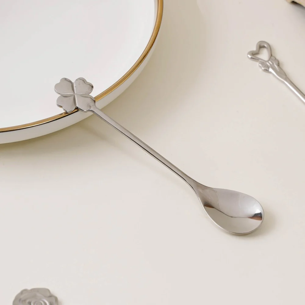 Luxe Stainless Steel Teaspoon Set Of 4 Silver - Image 4