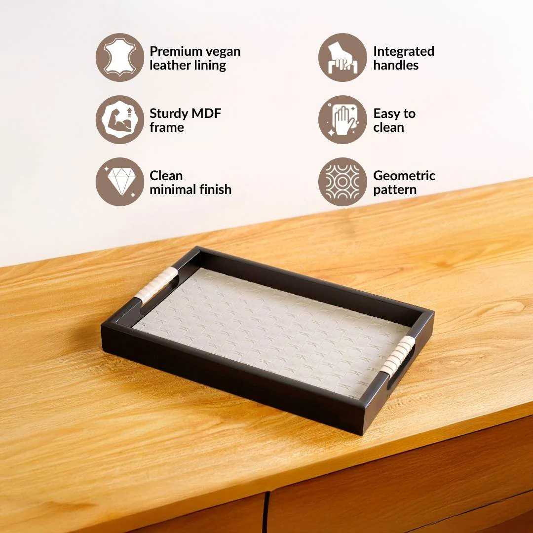 Luxe Table Top Organiser Tray Small Beige - Image 2