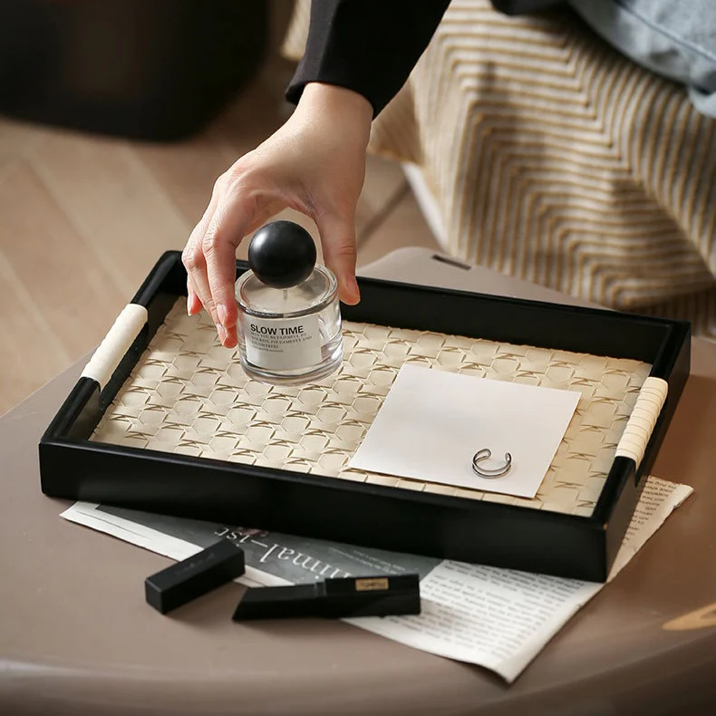 Luxe Table Top Organiser Tray Small Beige - Image 7