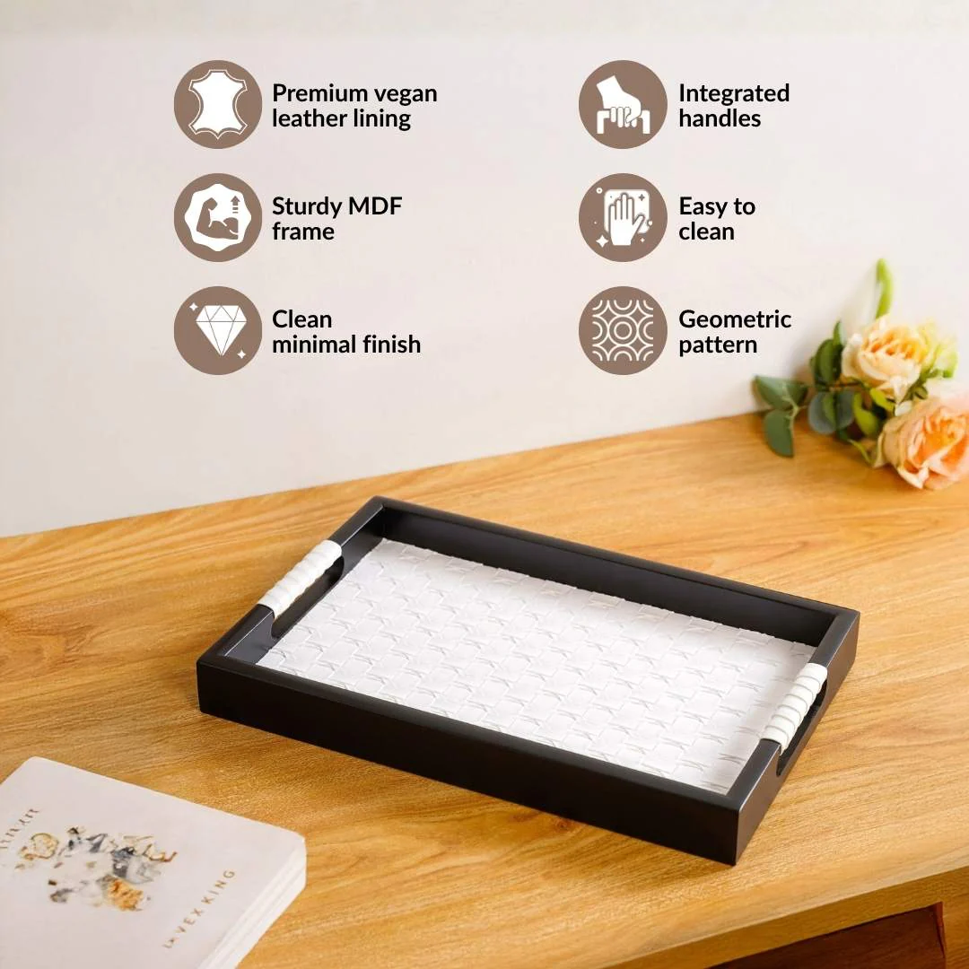 Luxe Table Top Organiser Tray Small White - Image 2