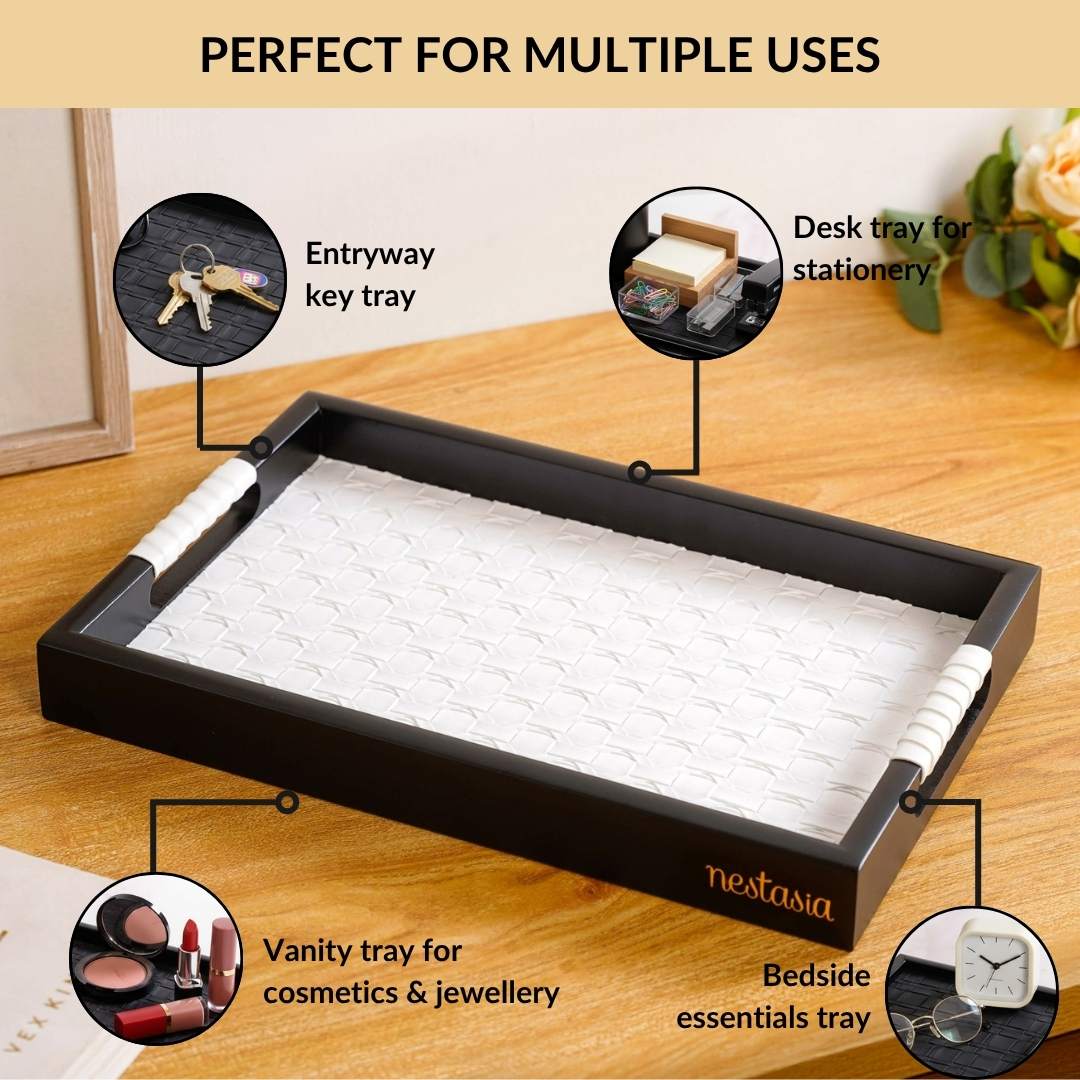 Luxe Table Top Organiser Tray Small White - Image 6