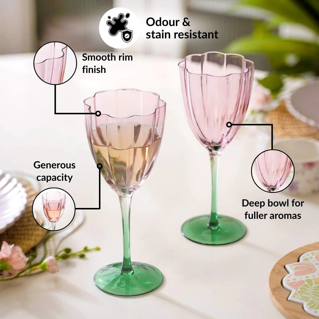 Luxe Tulip Wine Glass Set Of 2 320ml - Image 5