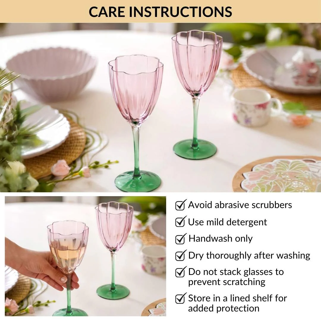 Luxe Tulip Wine Glass Set Of 2 320ml - Image 8