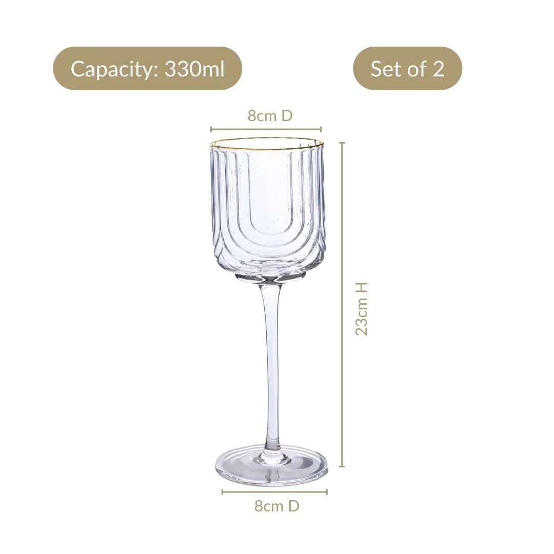 Luxe Wine Glass Set Of 2 330ml - Image 4