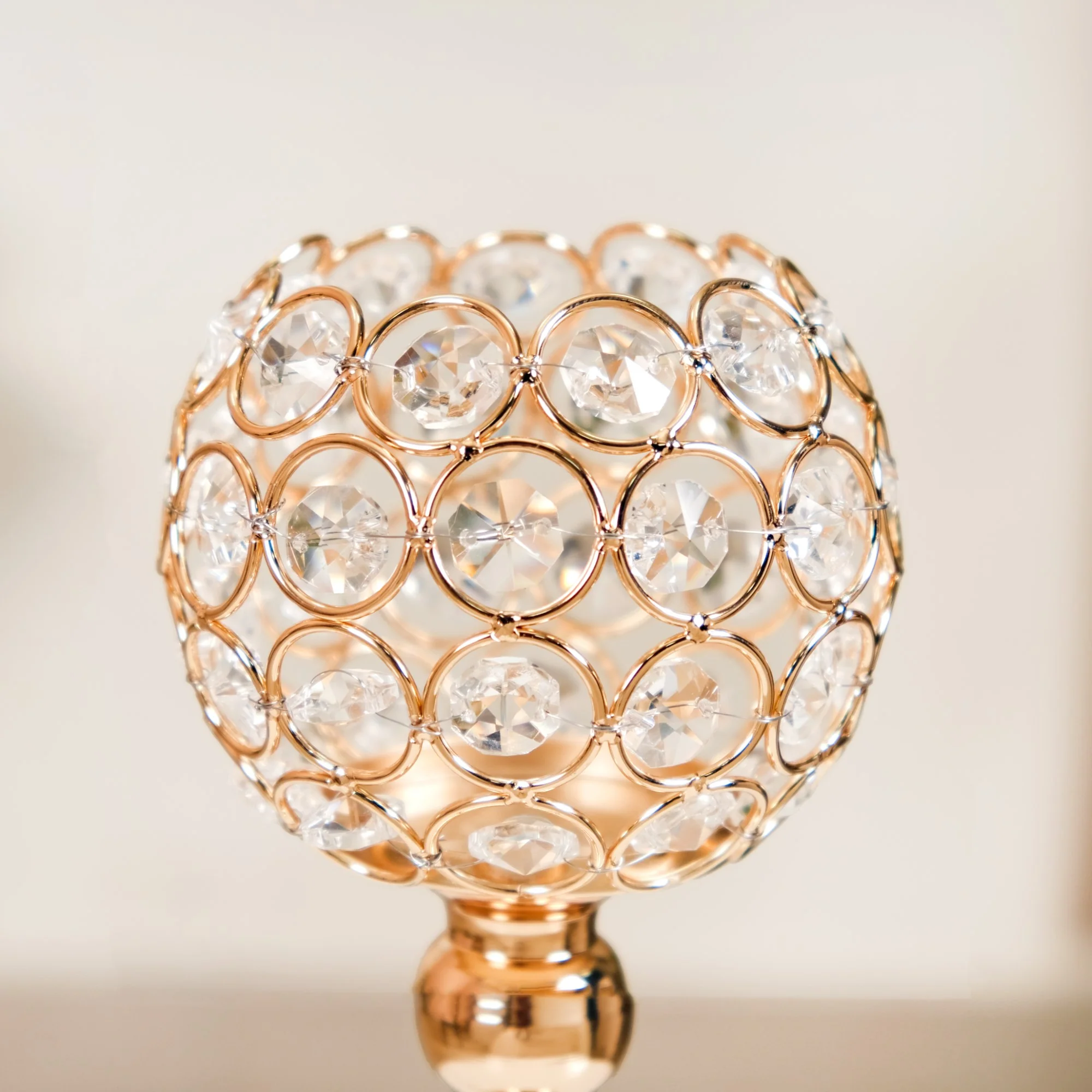 Luxurious Crystal Votive Candle Holder Stand Set Of 2 - Image 7