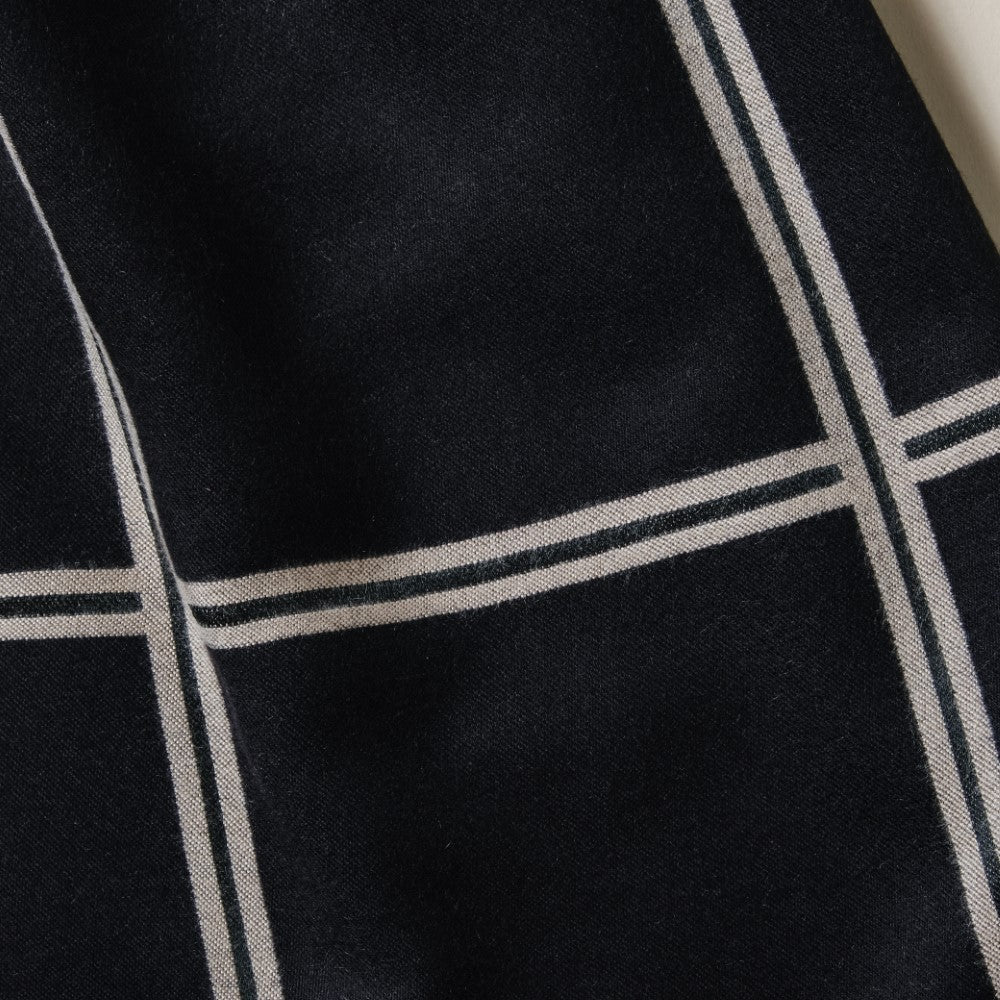 Luxury Black And White Long Scarf - Image 5