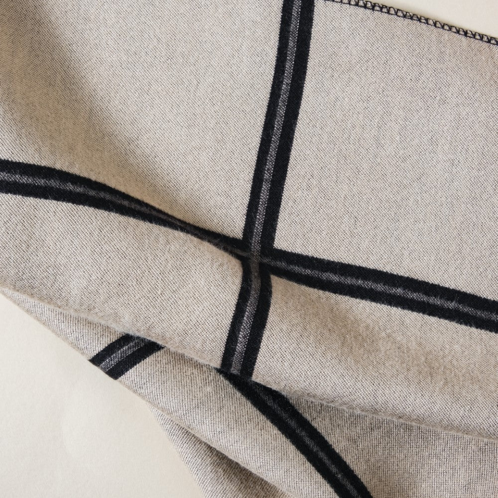 Luxury Black And White Long Scarf - Image 6