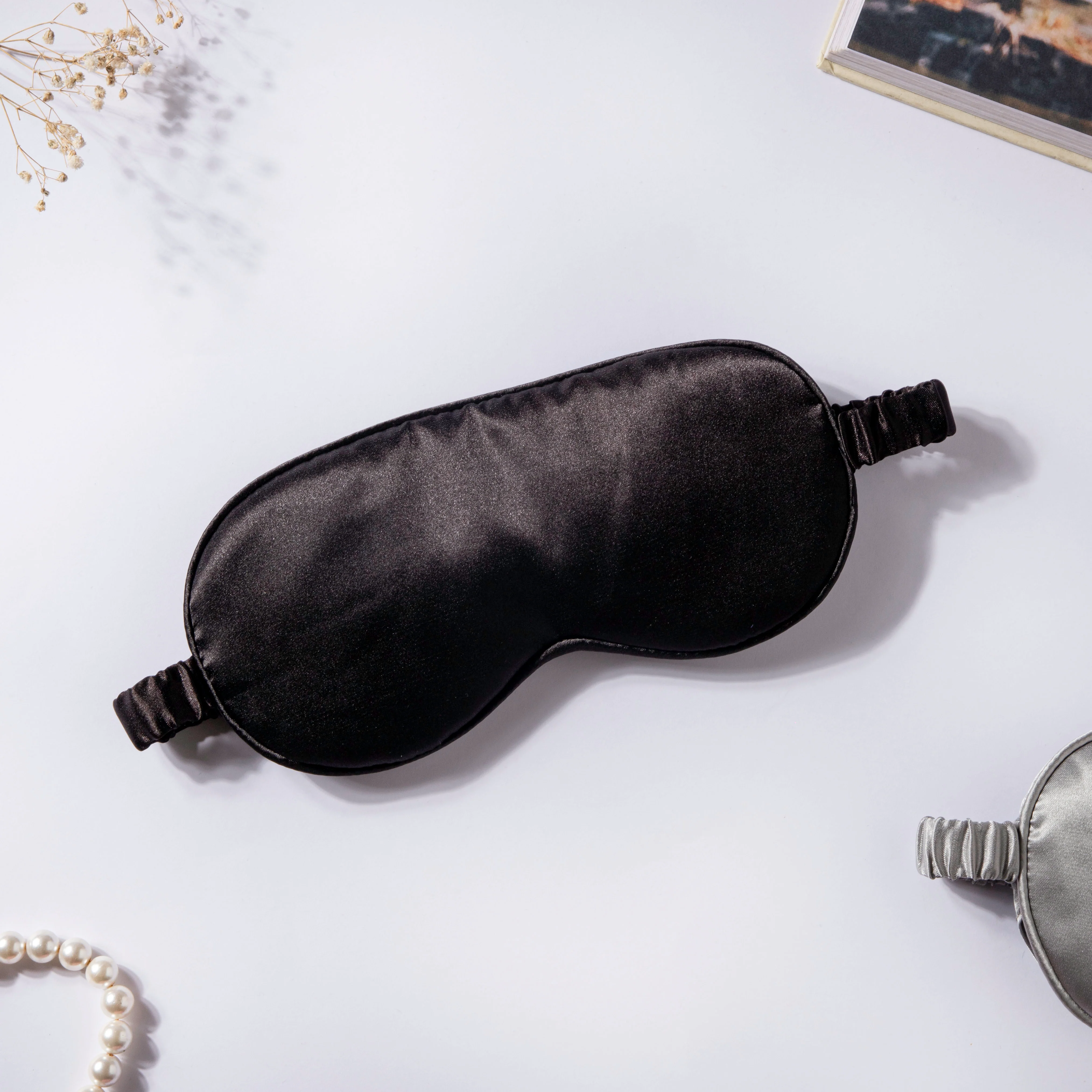 Luxury Sleep Satin Eye Mask Black