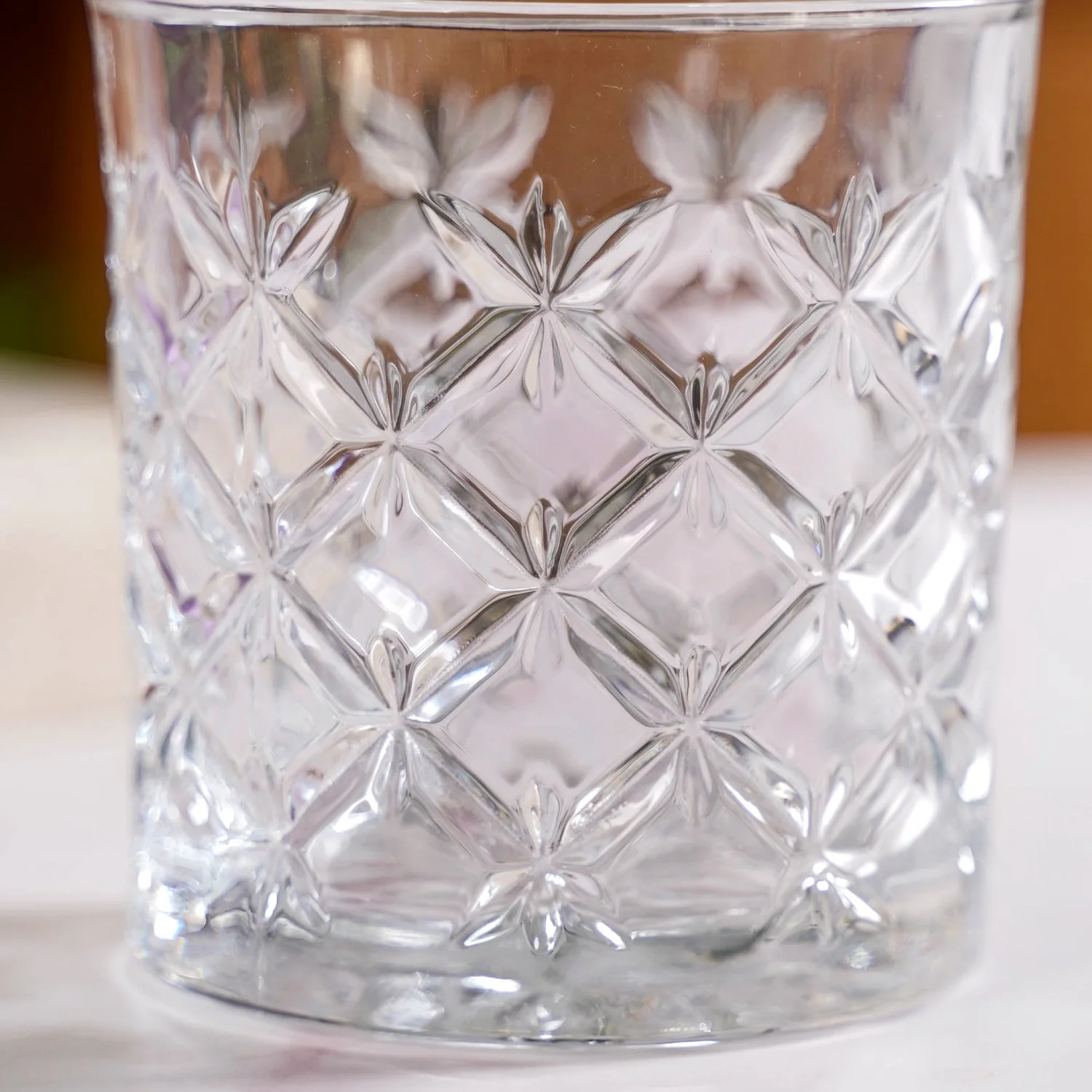 Luxury Whiskey Glass Crosshatch Pattern Set Of 6 310ml - Image 9