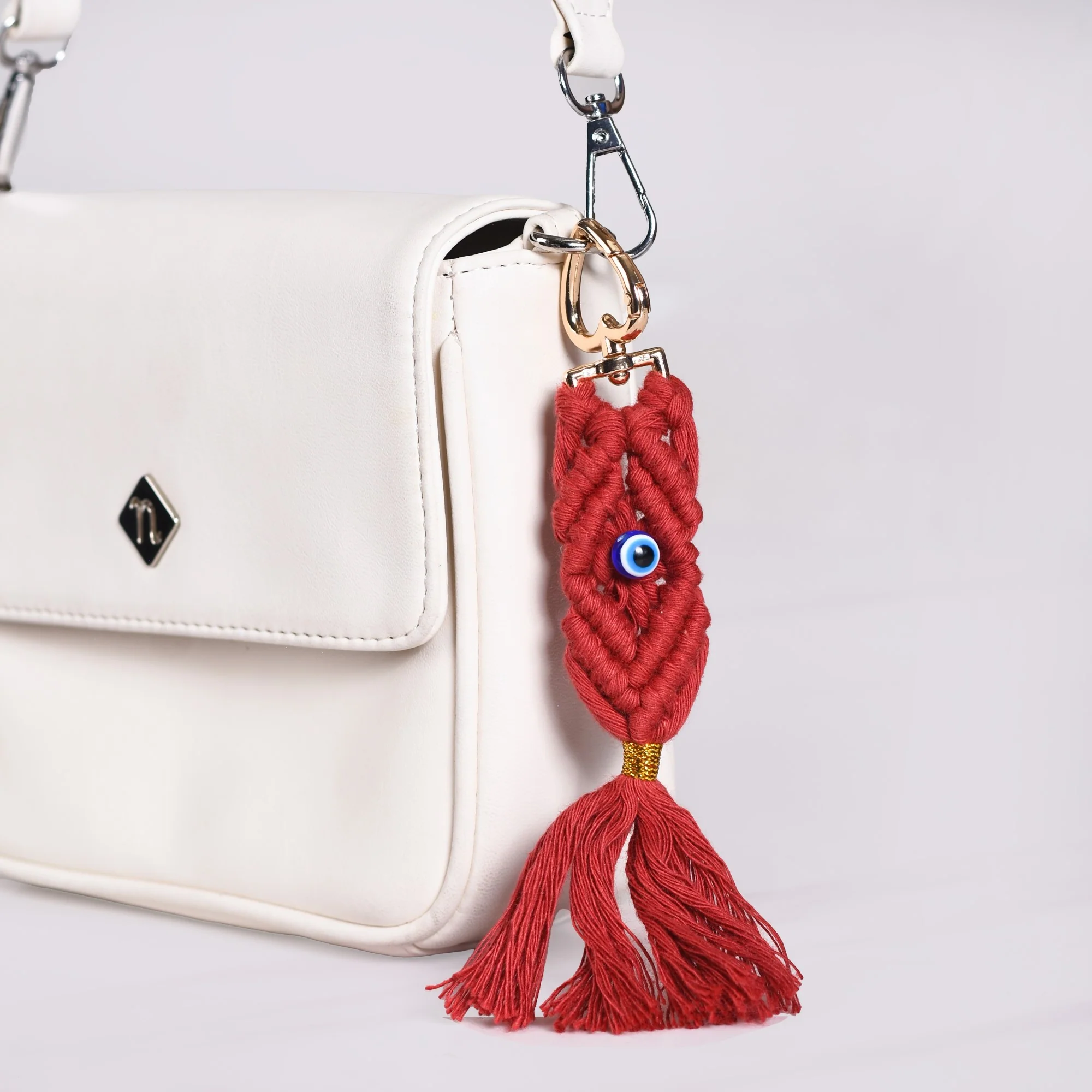 Macrame Evil Eye Keychain Set Of 4 - Image 11