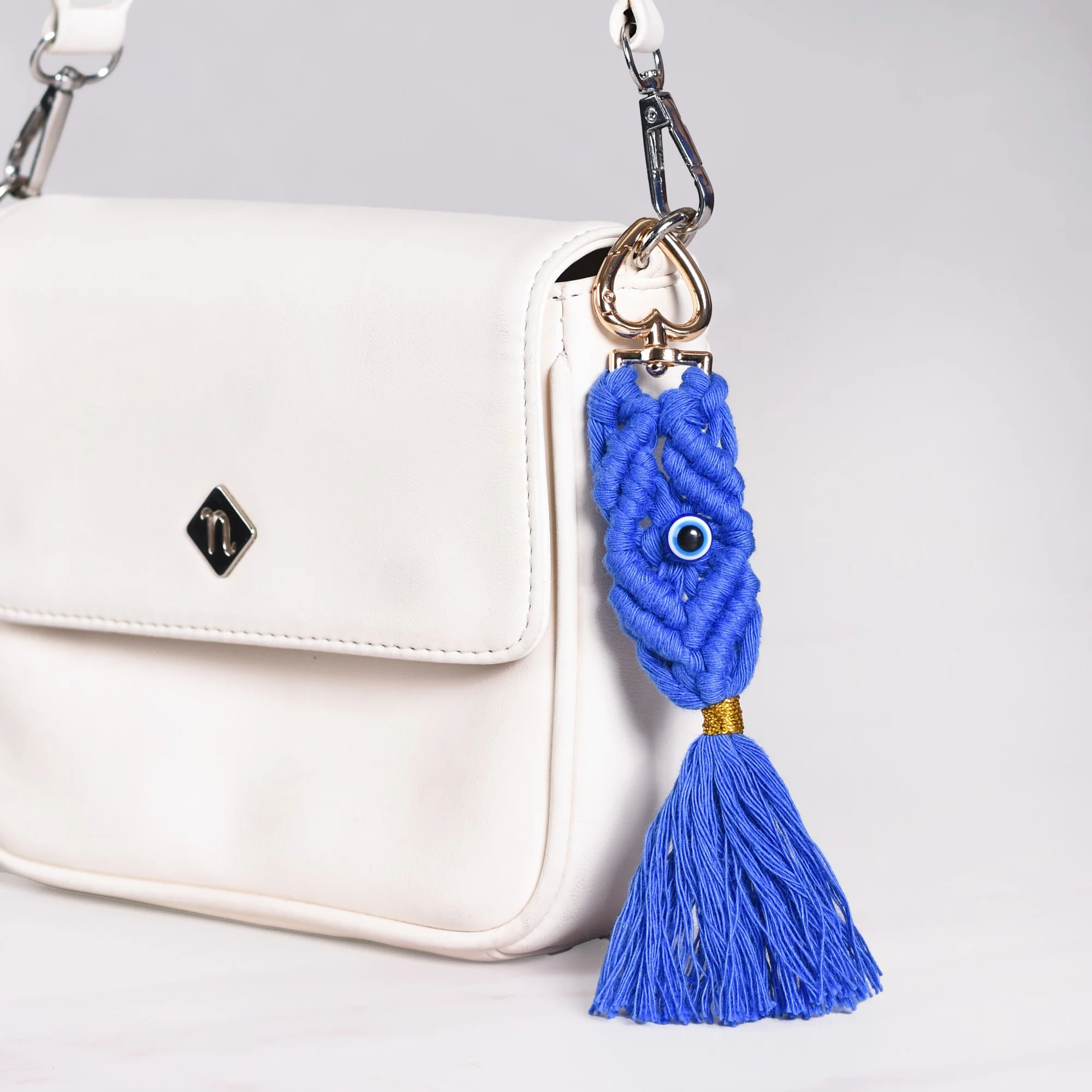 Macrame Evil Eye Keychain Set Of 4 - Image 12
