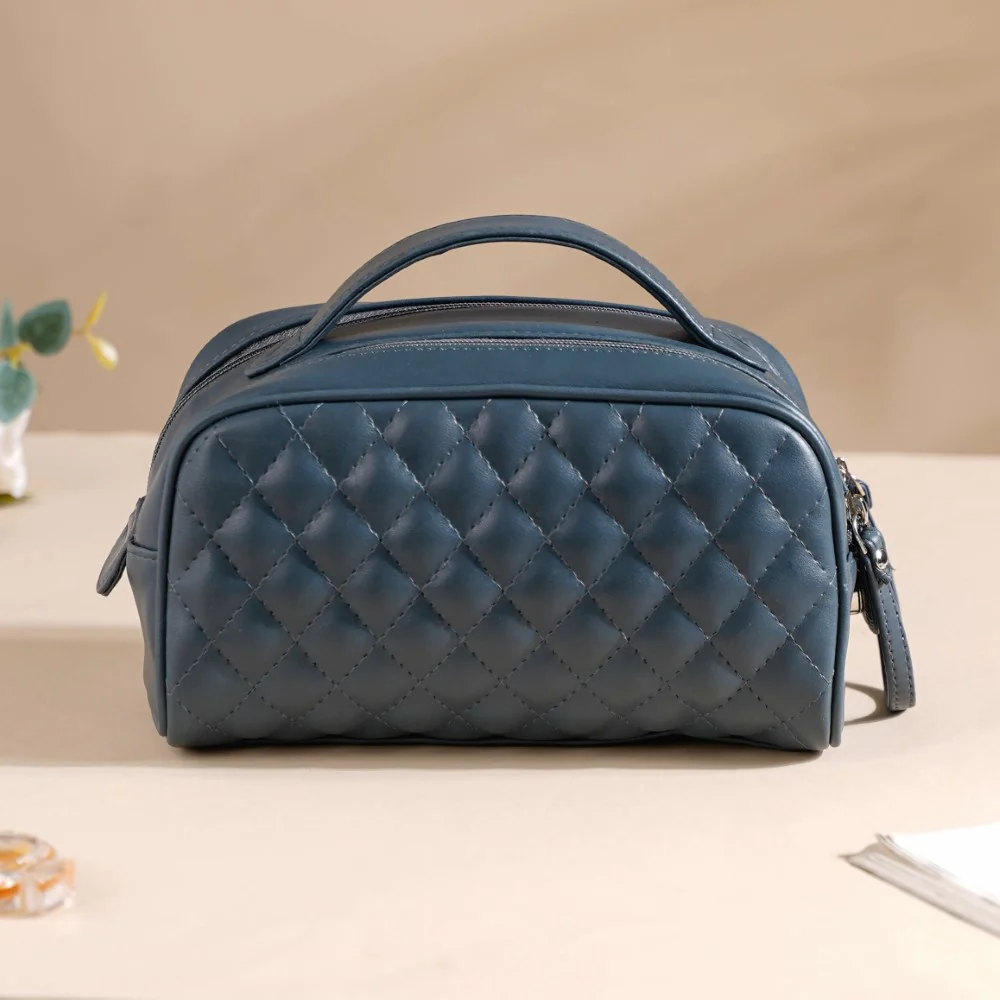 Makeup Pouch Multipurpose Large Bluish Grey - Image 14