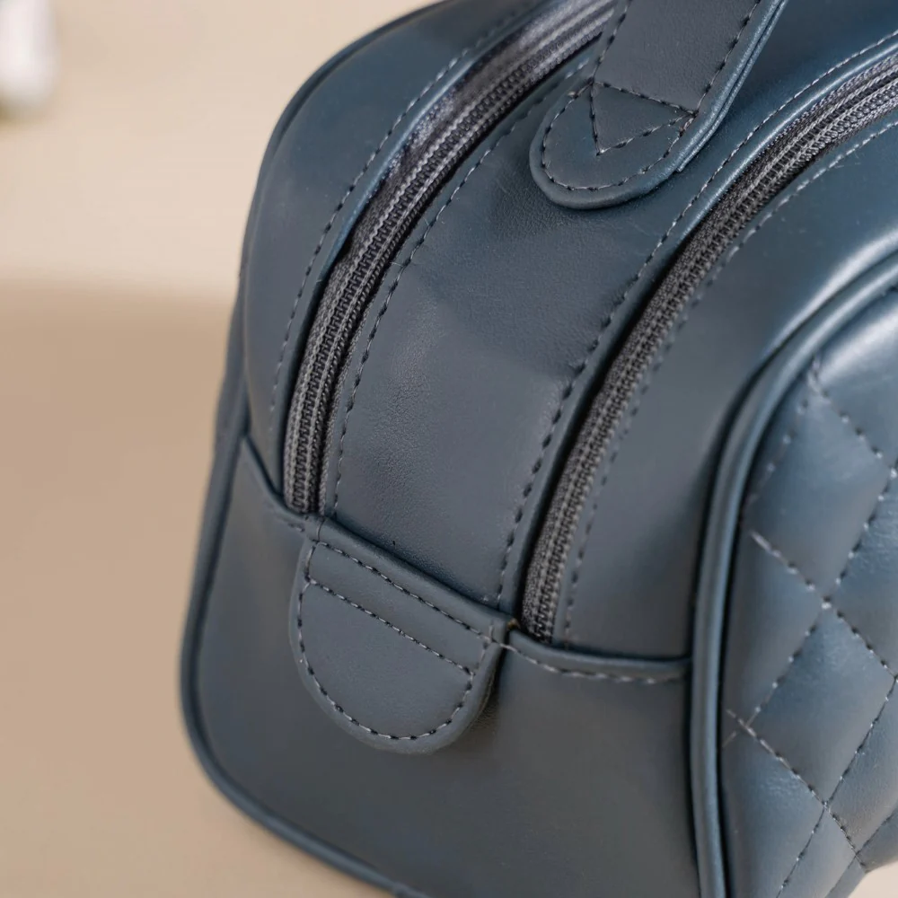 Makeup Pouch Multipurpose Large Bluish Grey - Image 9
