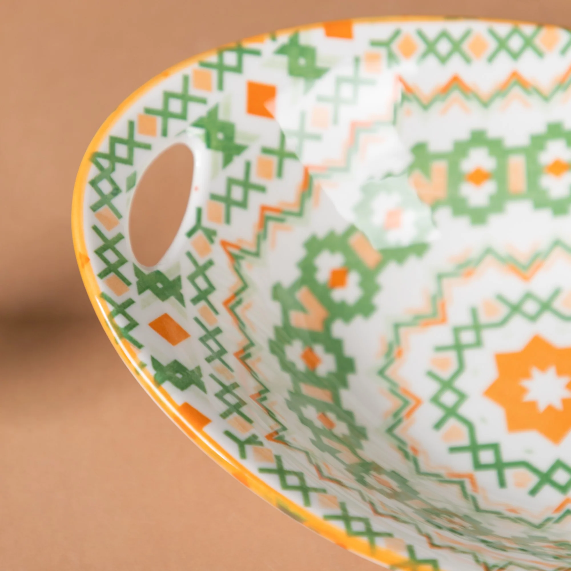 Mandala Criss-Cross Baking Dish With Handle - Image 4