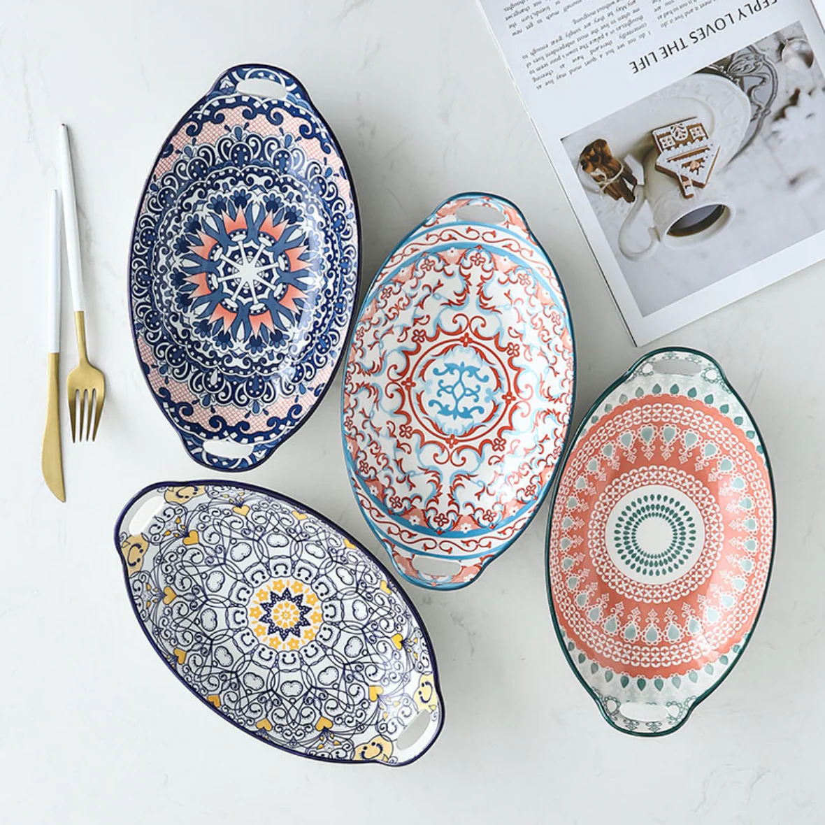 Mandala Long Dish - Image 4