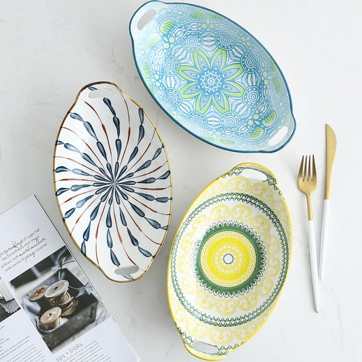 Mandala Long Dish - Image 6