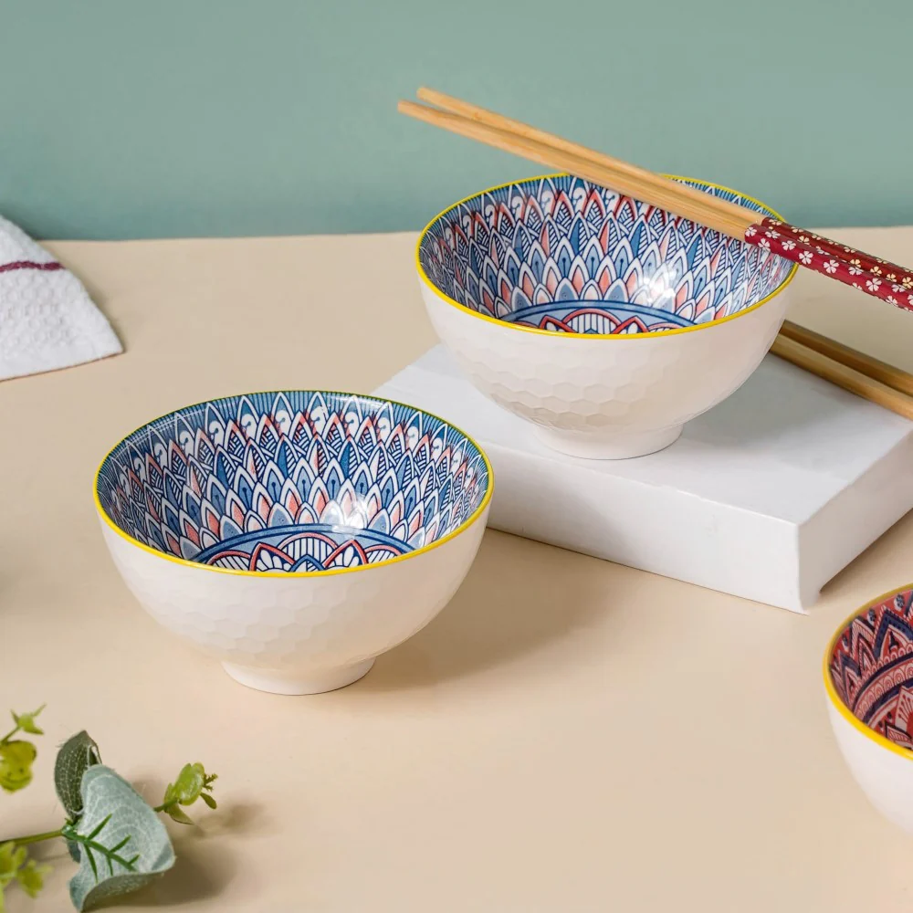 Mandala Ramen Bowl Set of 4 - Image 14