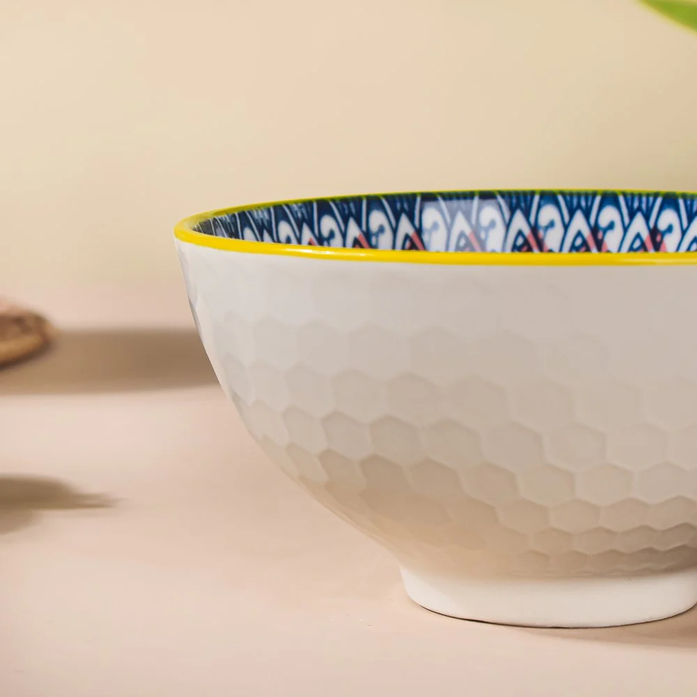 Mandala Snack Bowl & Chopstick Multicolour Set Of 6 - Image 7