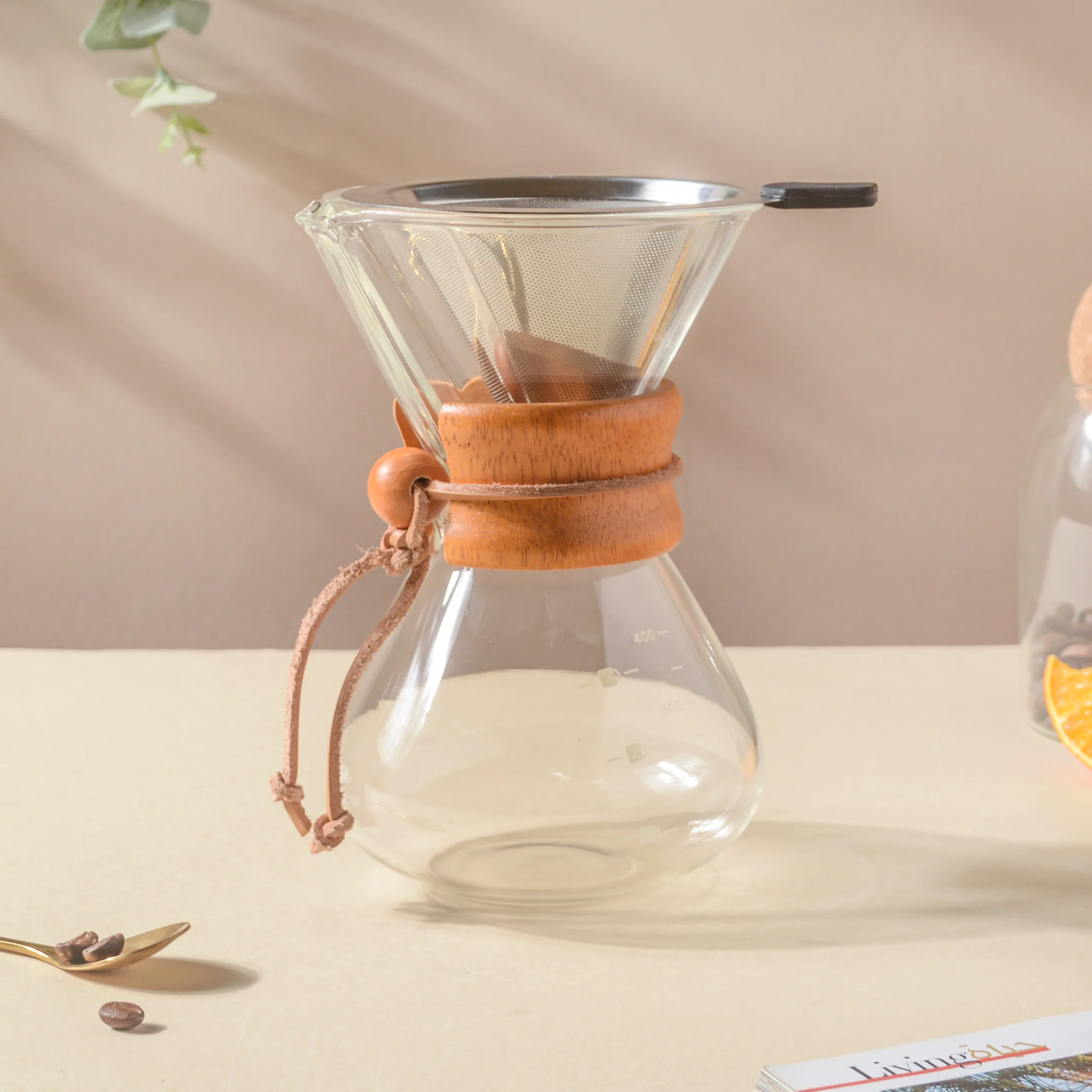 Manual Drip Coffee Maker With Borosilicate Glass Carafe - Image 3