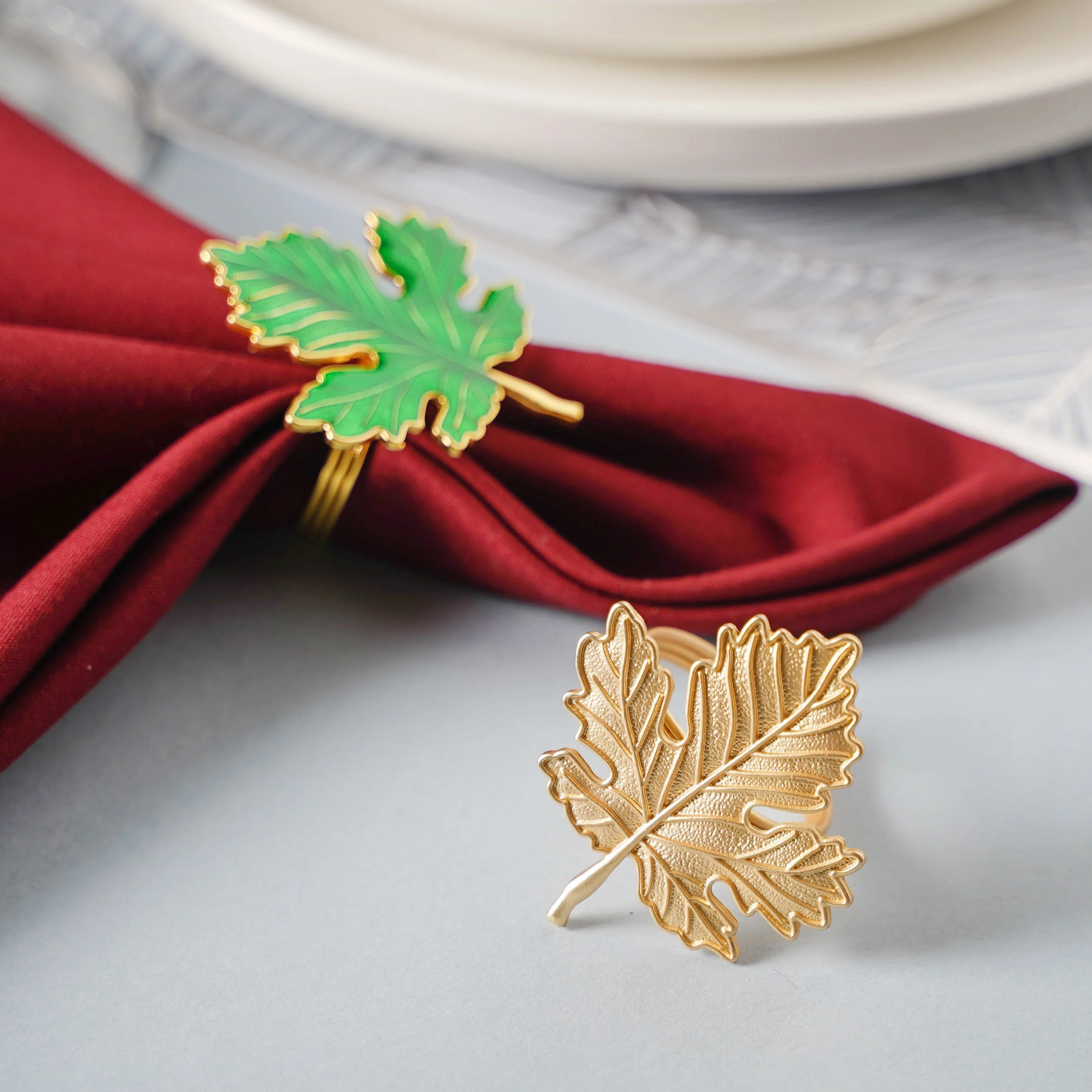 Maple Leaf Napkin Ring - Image 8