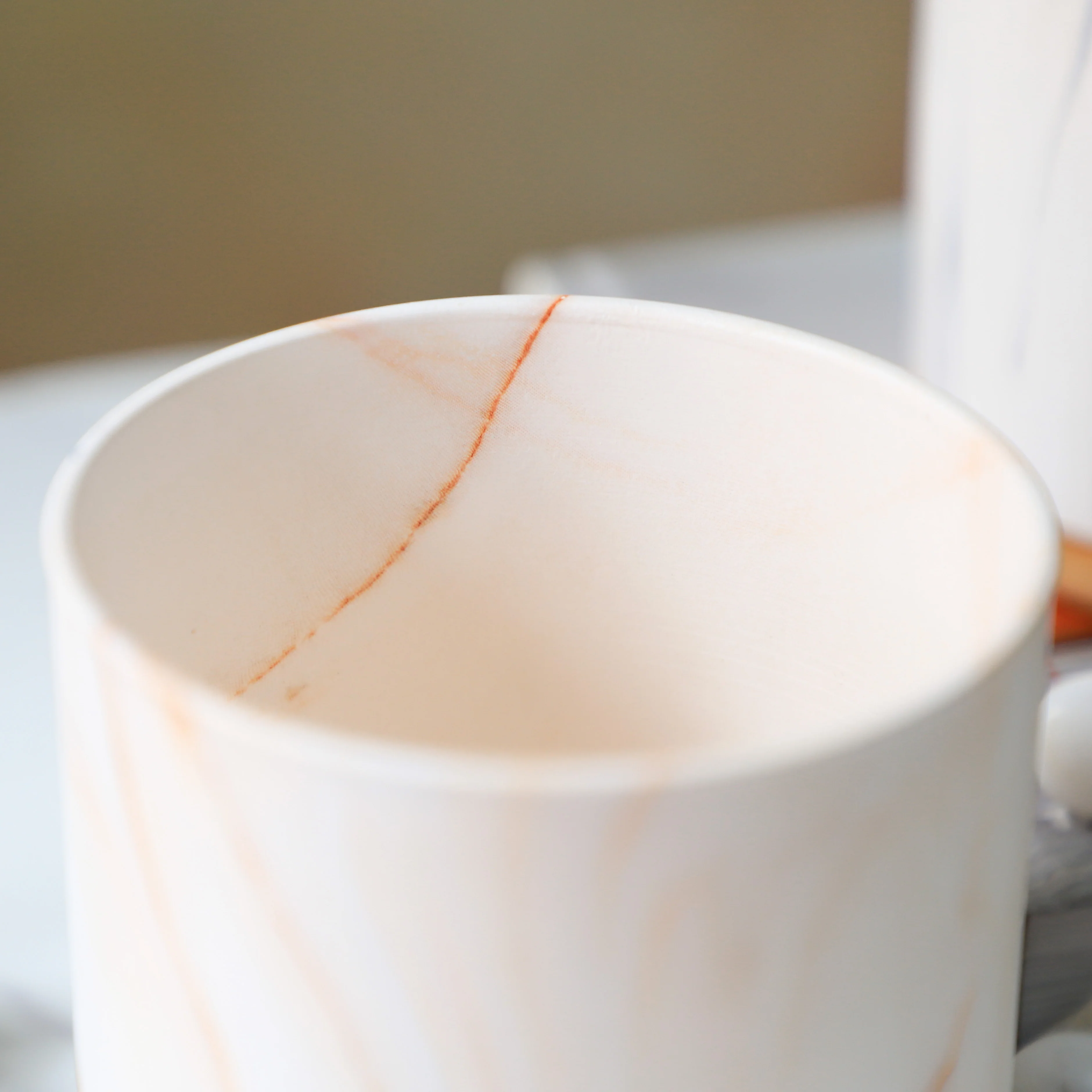 Marble Aura Planter Pot With Coaster Set Of 2 - Image 6