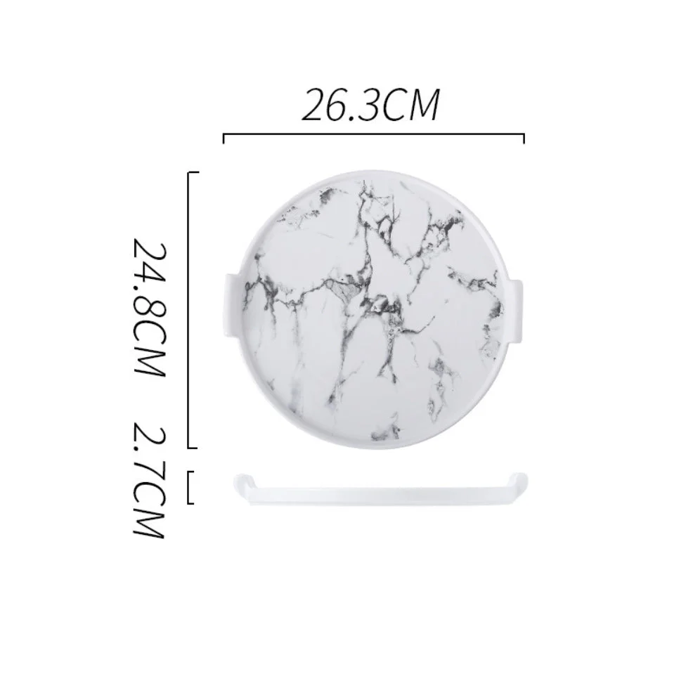 Marble Cake Plate With Cover 8.5 Inch - Image 16